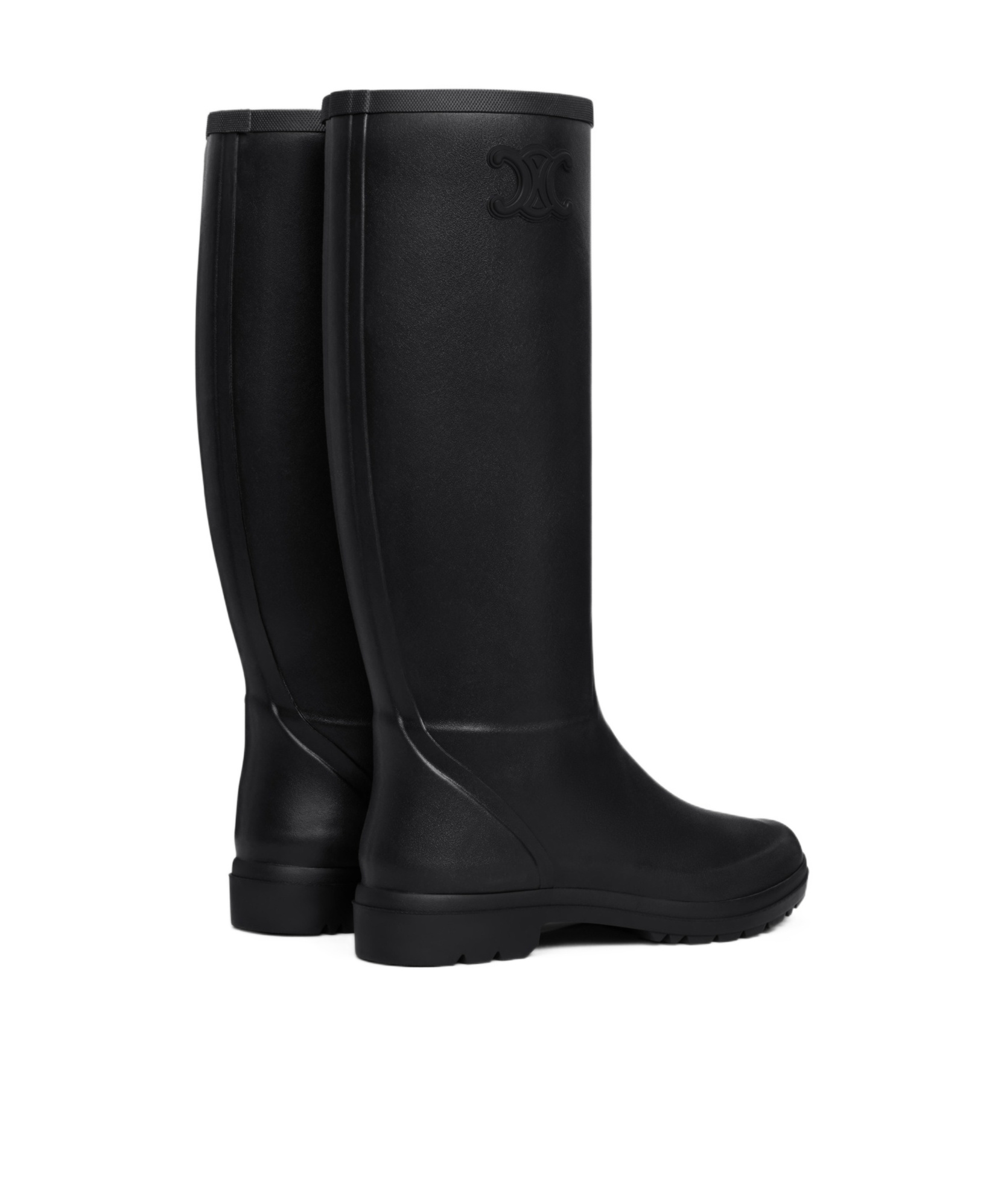 Celine Women Natural Rubber Boots In Multi