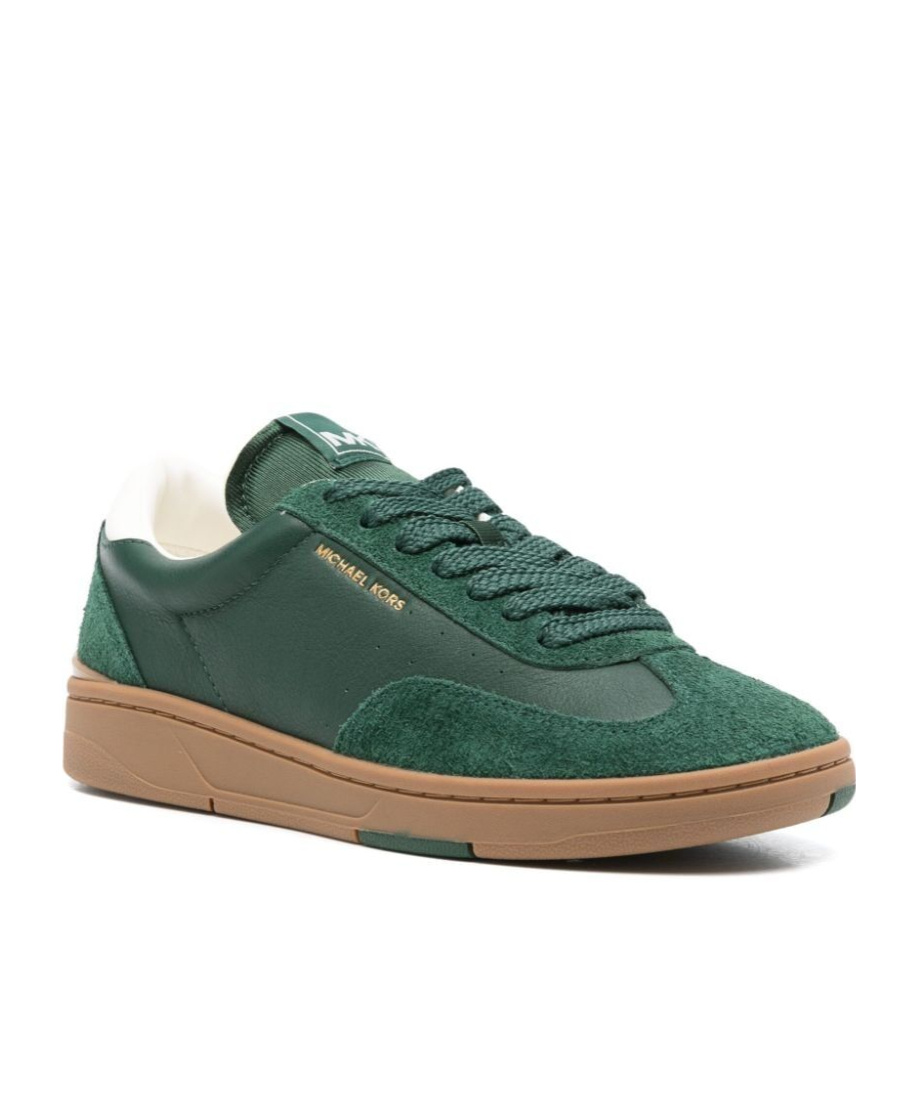 Michael Kors Wilton Lace Up Sneakers In Green