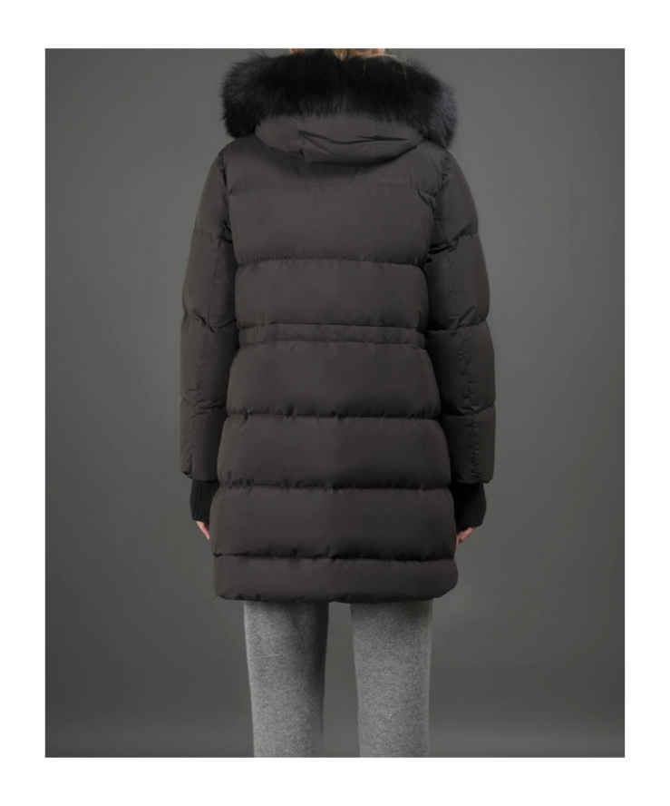 Moorer Hooded Technical Coat In Black