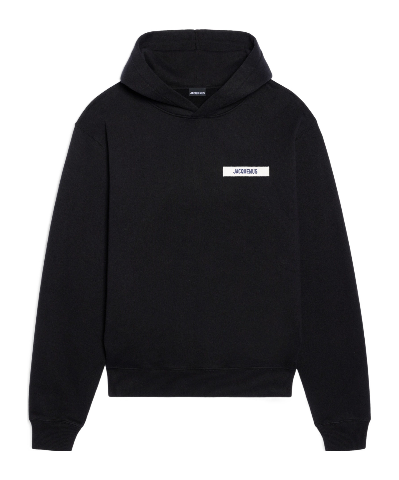 Jacquemus Gros-grain Hoodie In Black