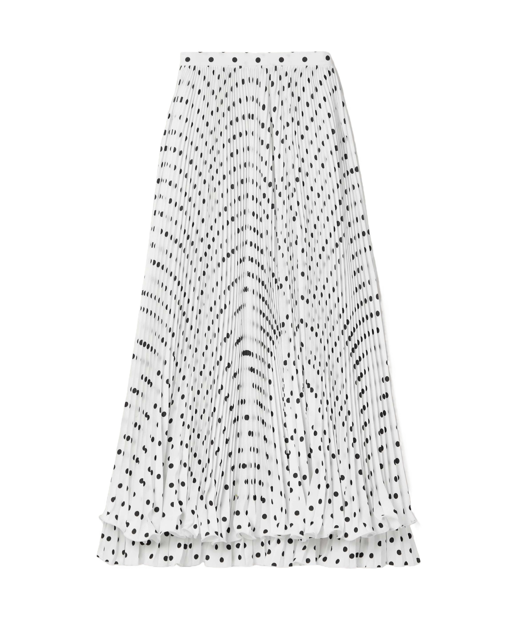 Balmain Ruffled Skirt In White