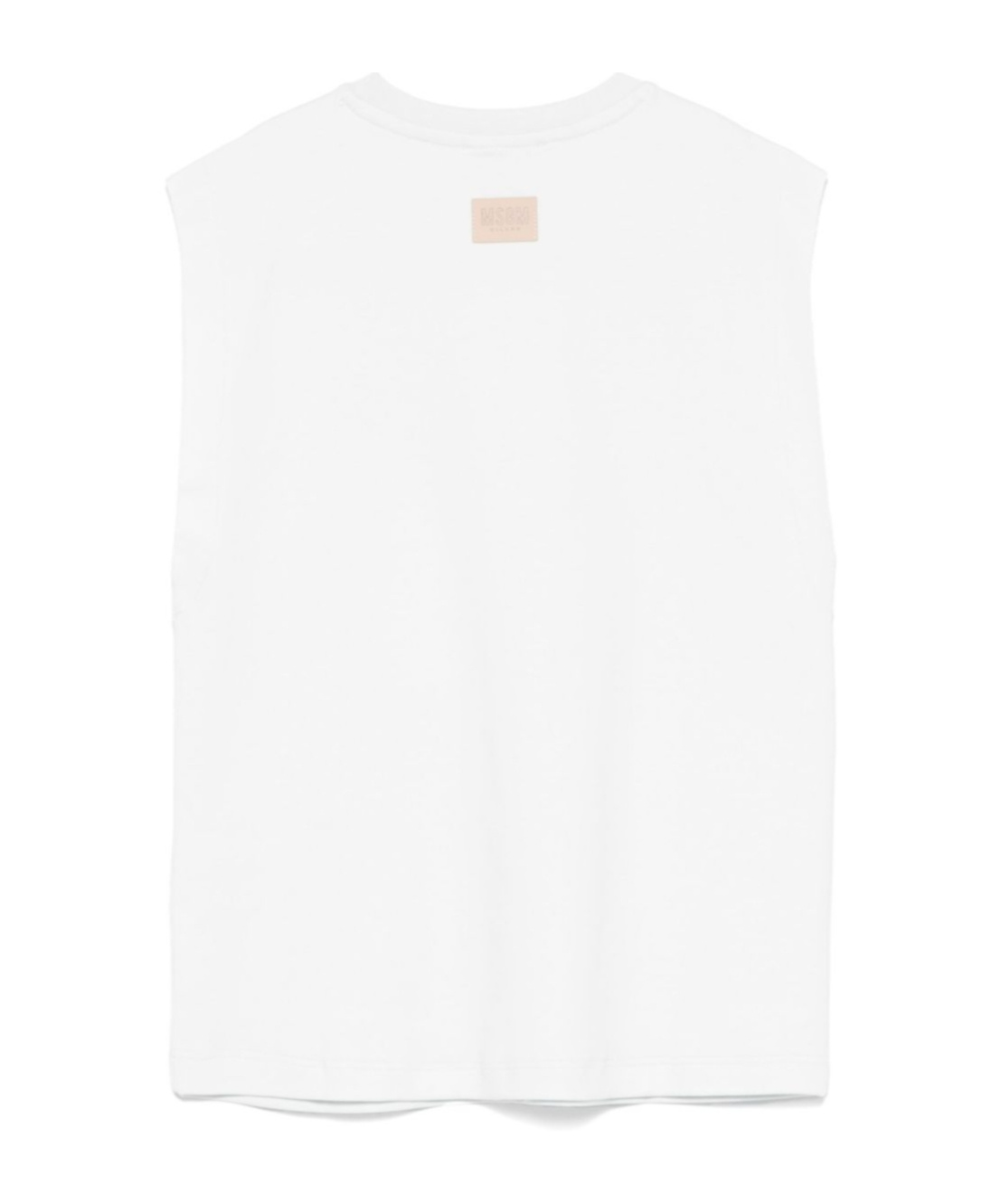 Shop Msgm Logo-print Tank Top In White