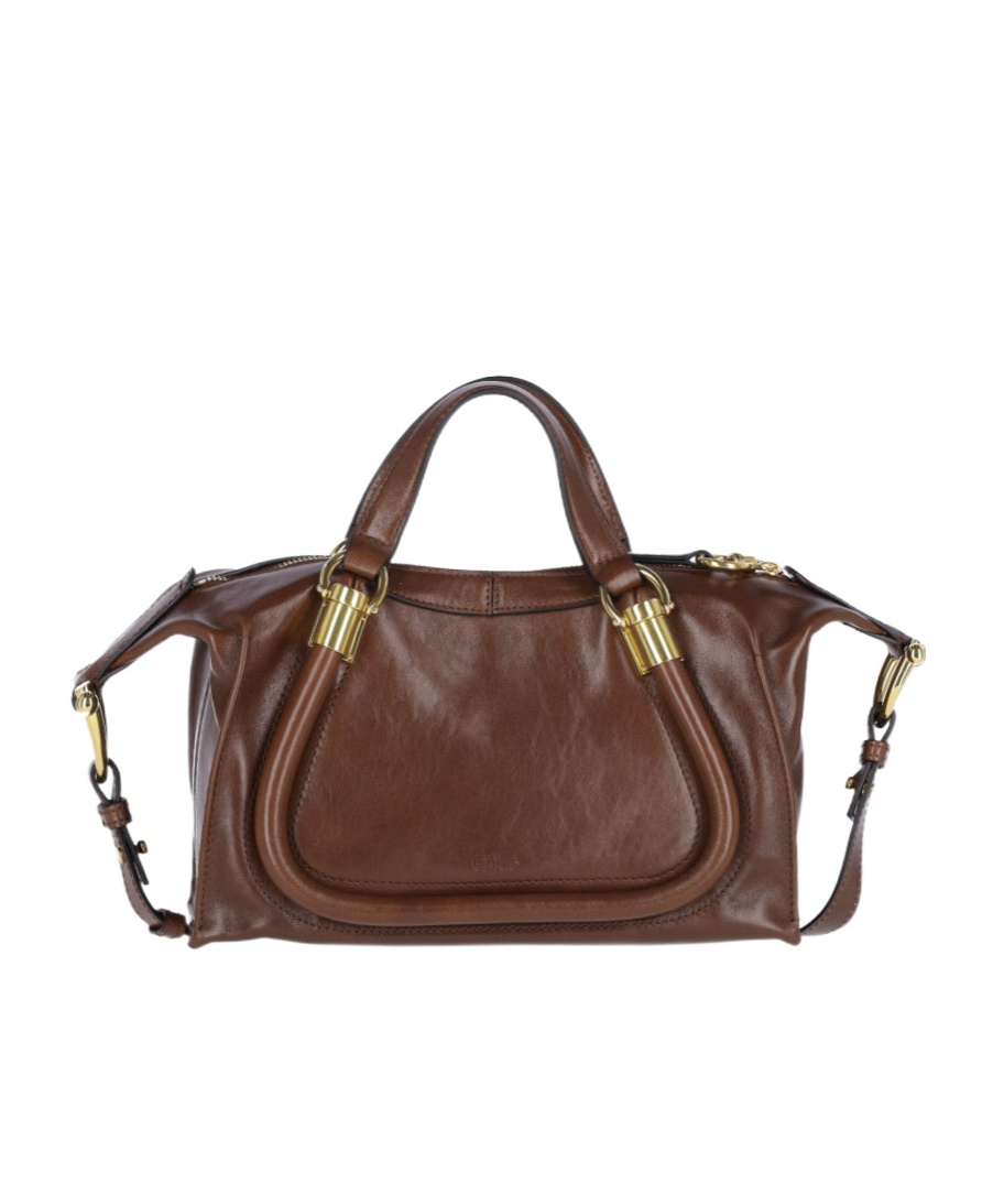 Chloé Shoulder Bag With Adjustable Strap And Dual Handles In Green