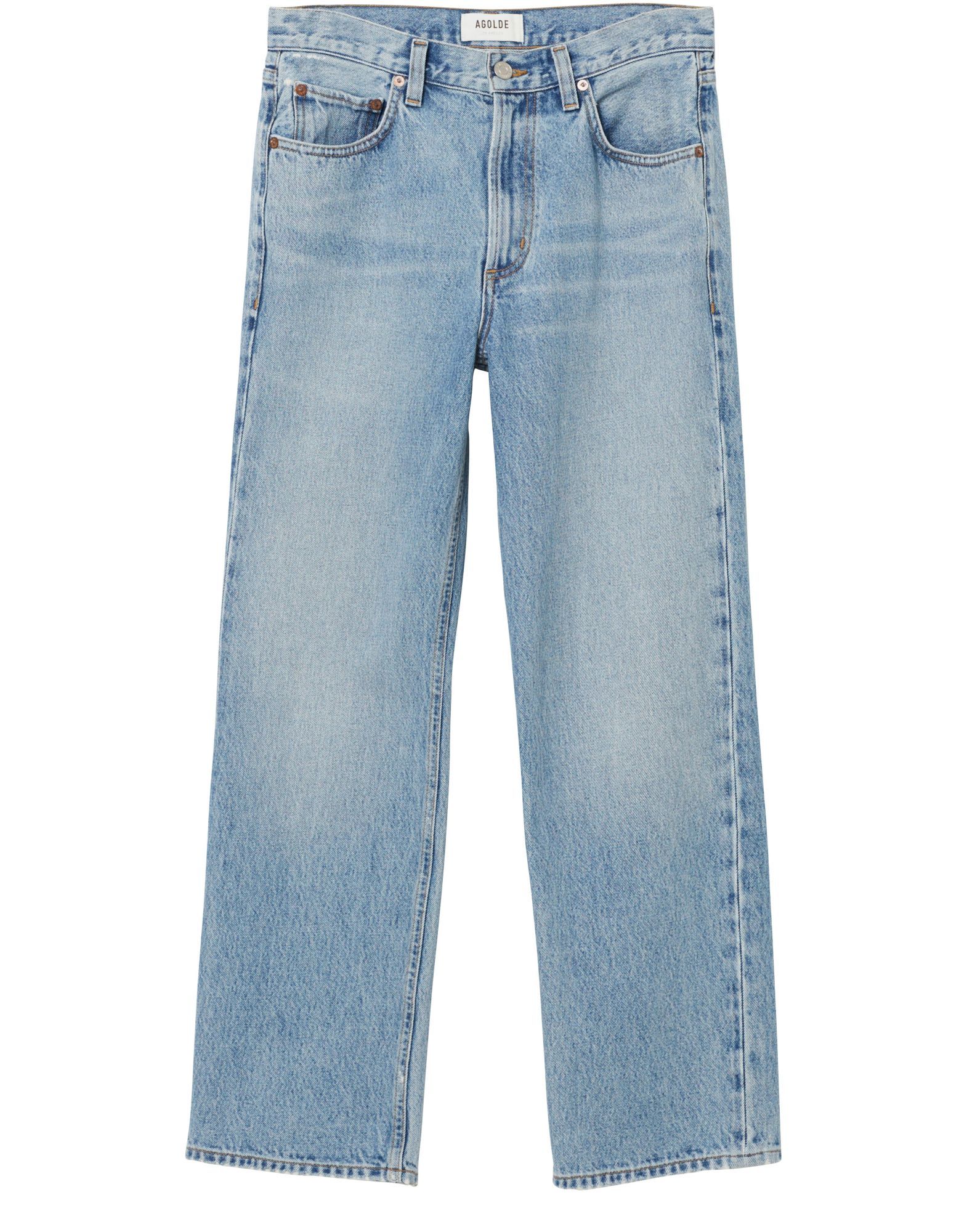 Agolde Jeans With Belt Loops In Blue