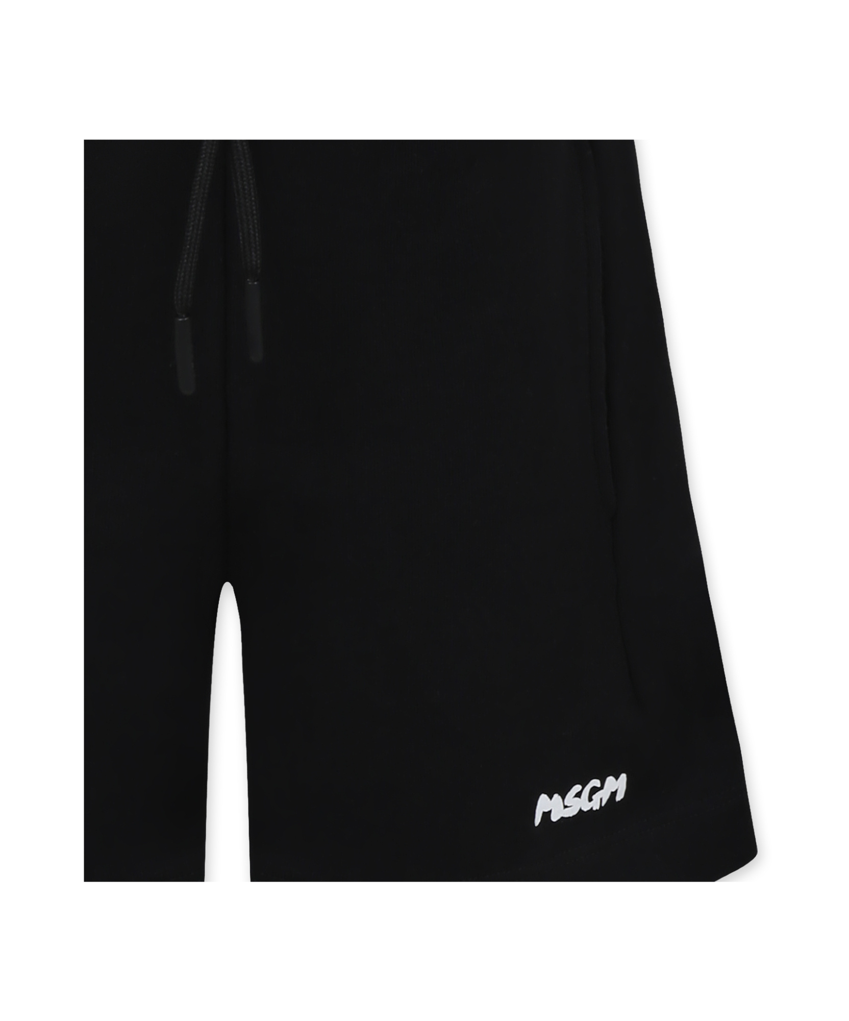 Msgm Elastic Waist Shorts In Black