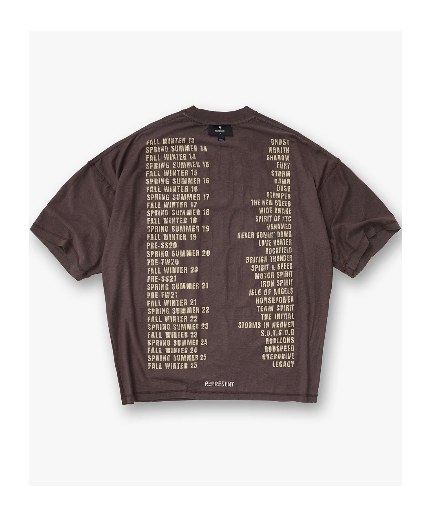 Represent Living Legacy Graphic T-shirt In Brown