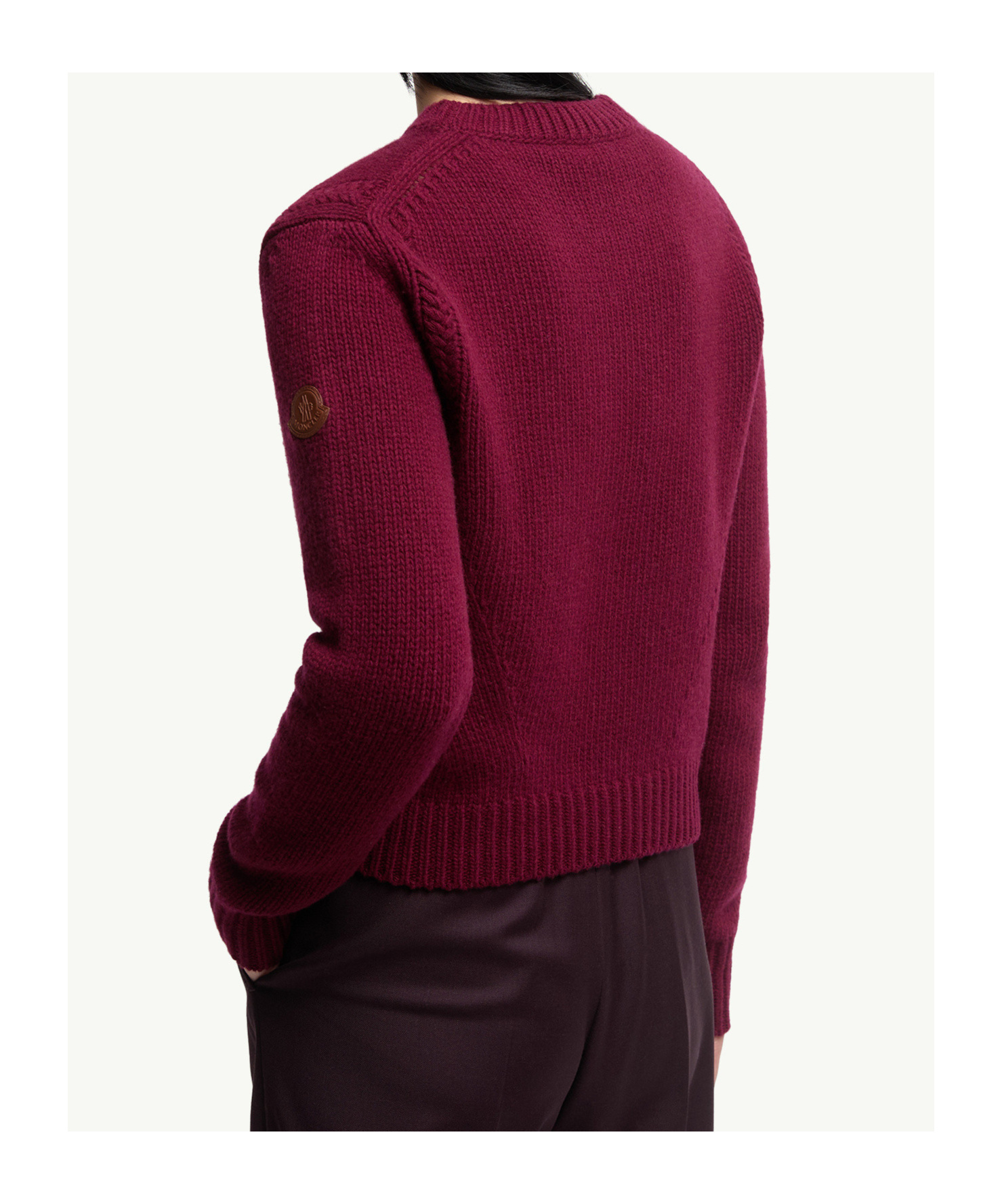 Moncler Wool  Cashmere Sweater In Red