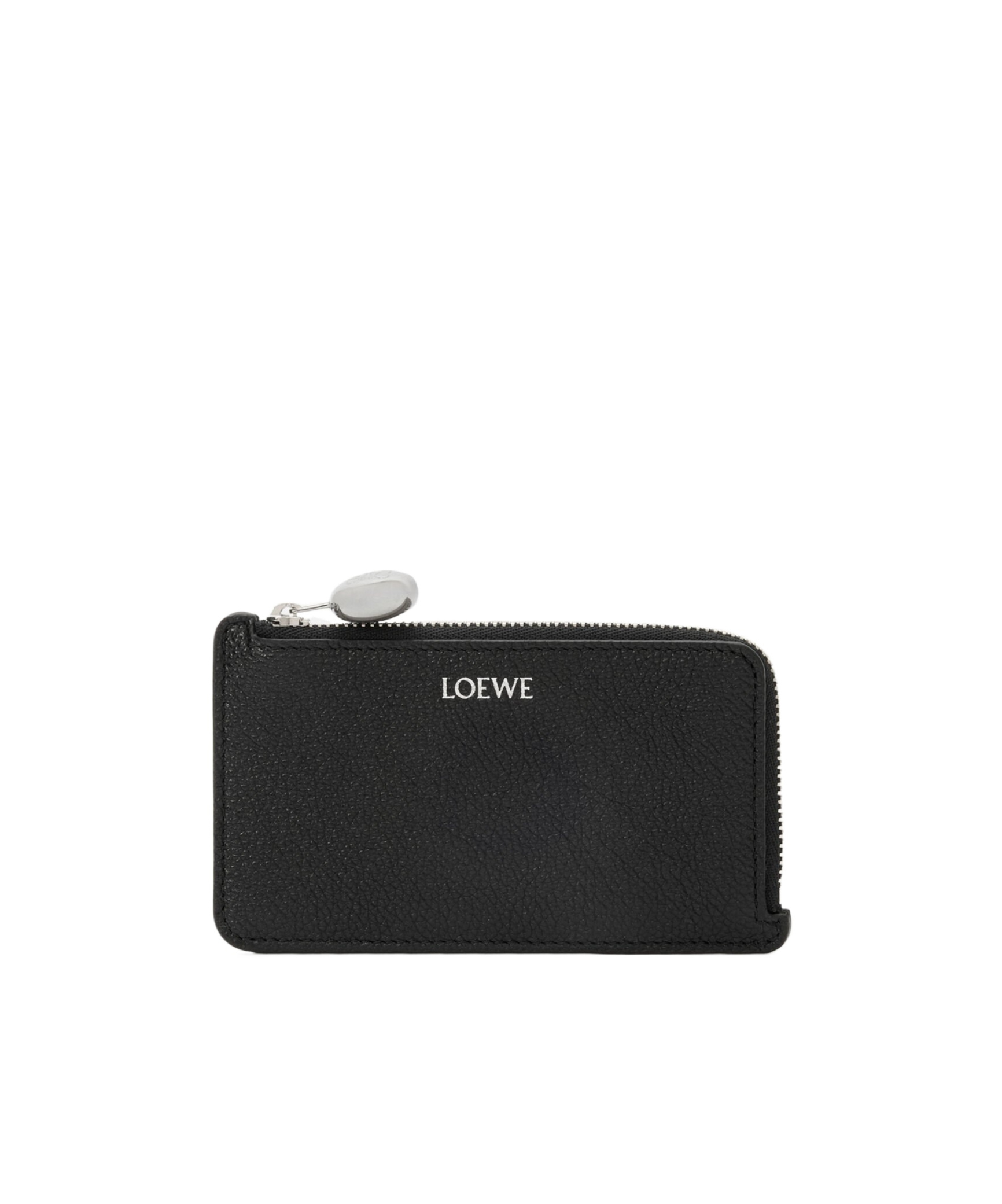 Loewe Pebble Coin Cardholder In Pebble Grained Calfskin In Black
