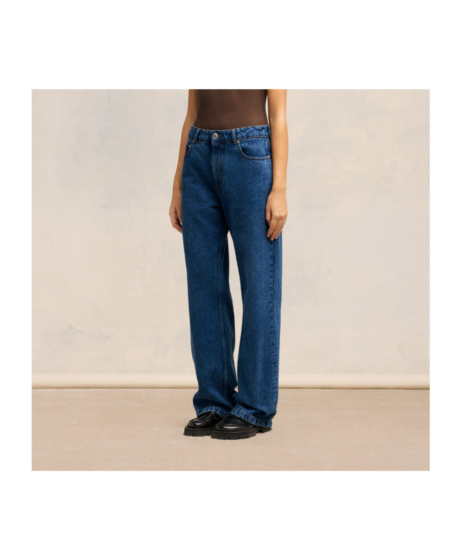 Ami Alexandre Mattiussi Ami Paris Straight-leg Slim Fit Jeans In Blue