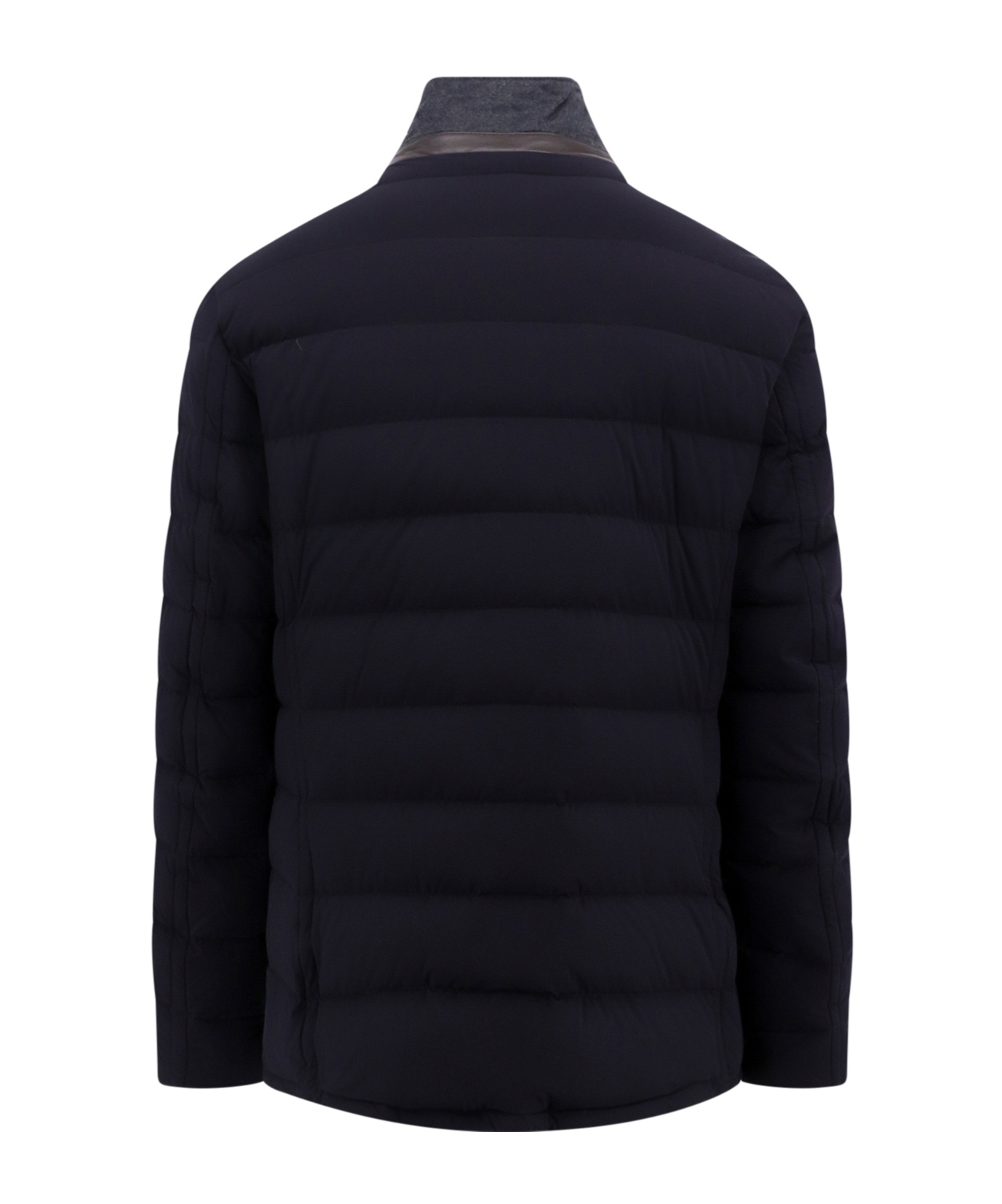 Moorer Quilted Down Jacket In Black
