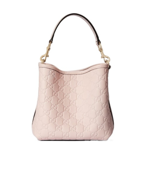 Gucci Gg Emblem Small Bucket Bag In Pattern