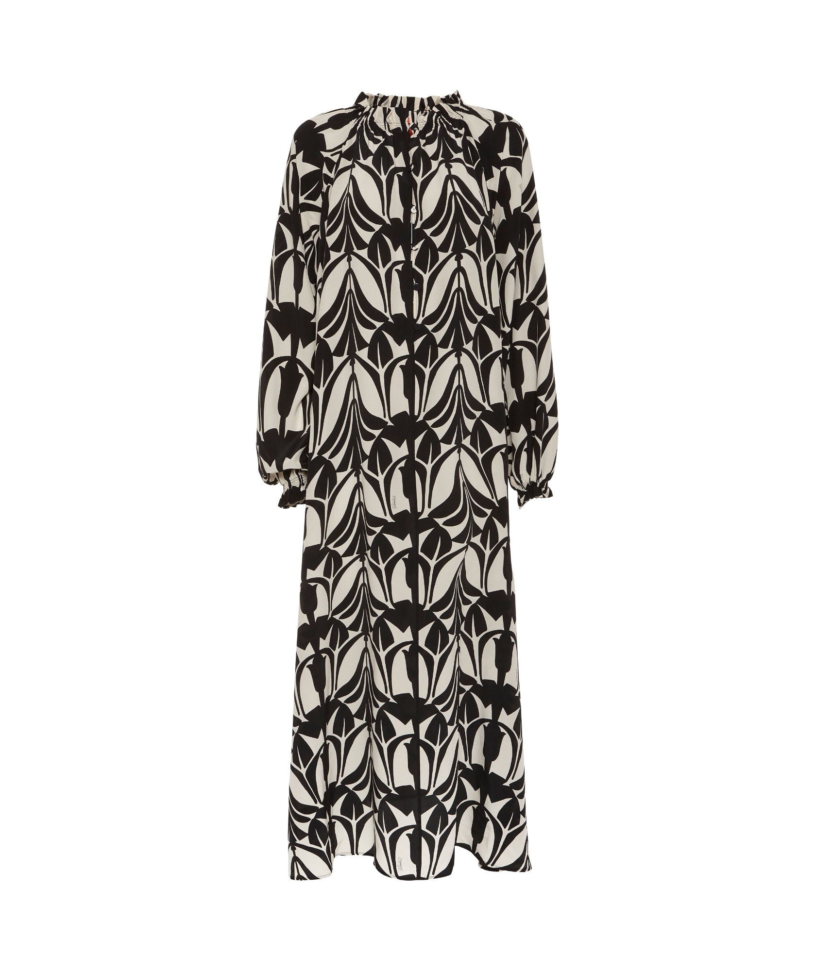 La Doublej 'cerere' Crepe De Chine Dress In Black