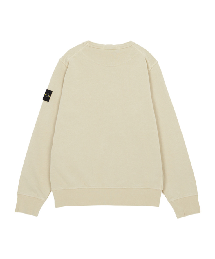 Stone Island Long Sleeve Sweatshirt In Sand-colored