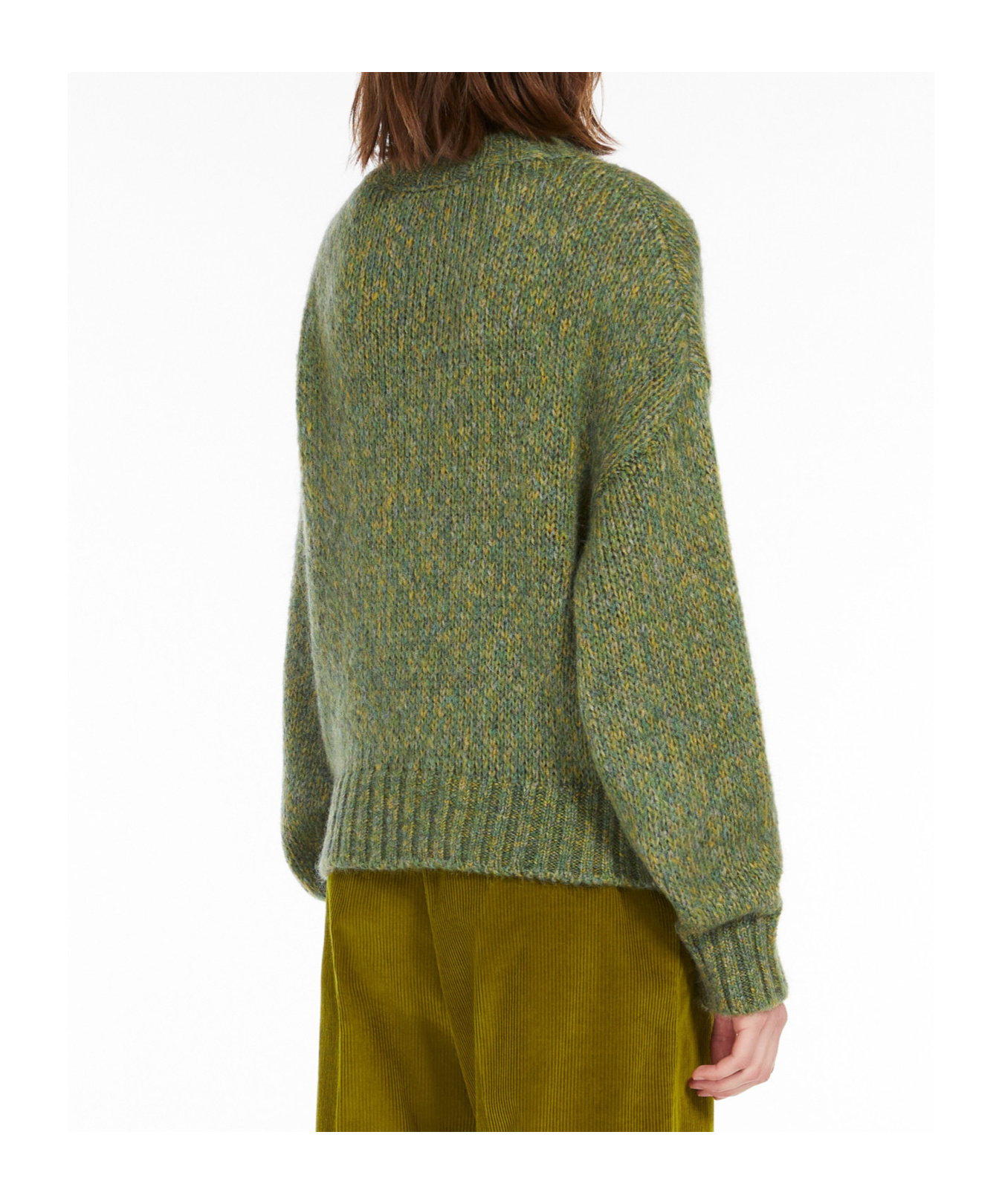 Weekend Max Mara Long-sleeved Sweater In Green