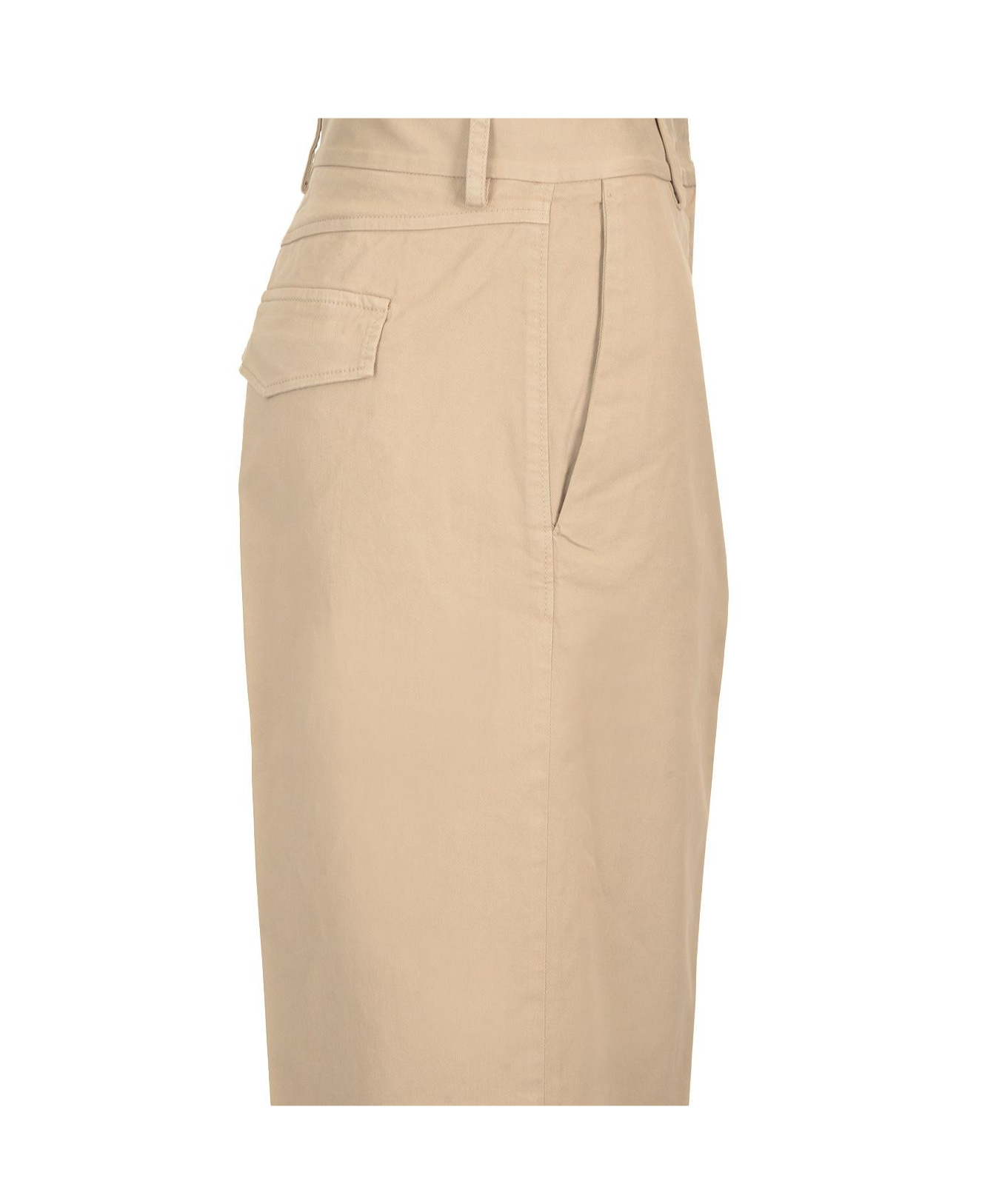 Shop Forte Forte Soft Twill Wide Leg Trousers In Beige
