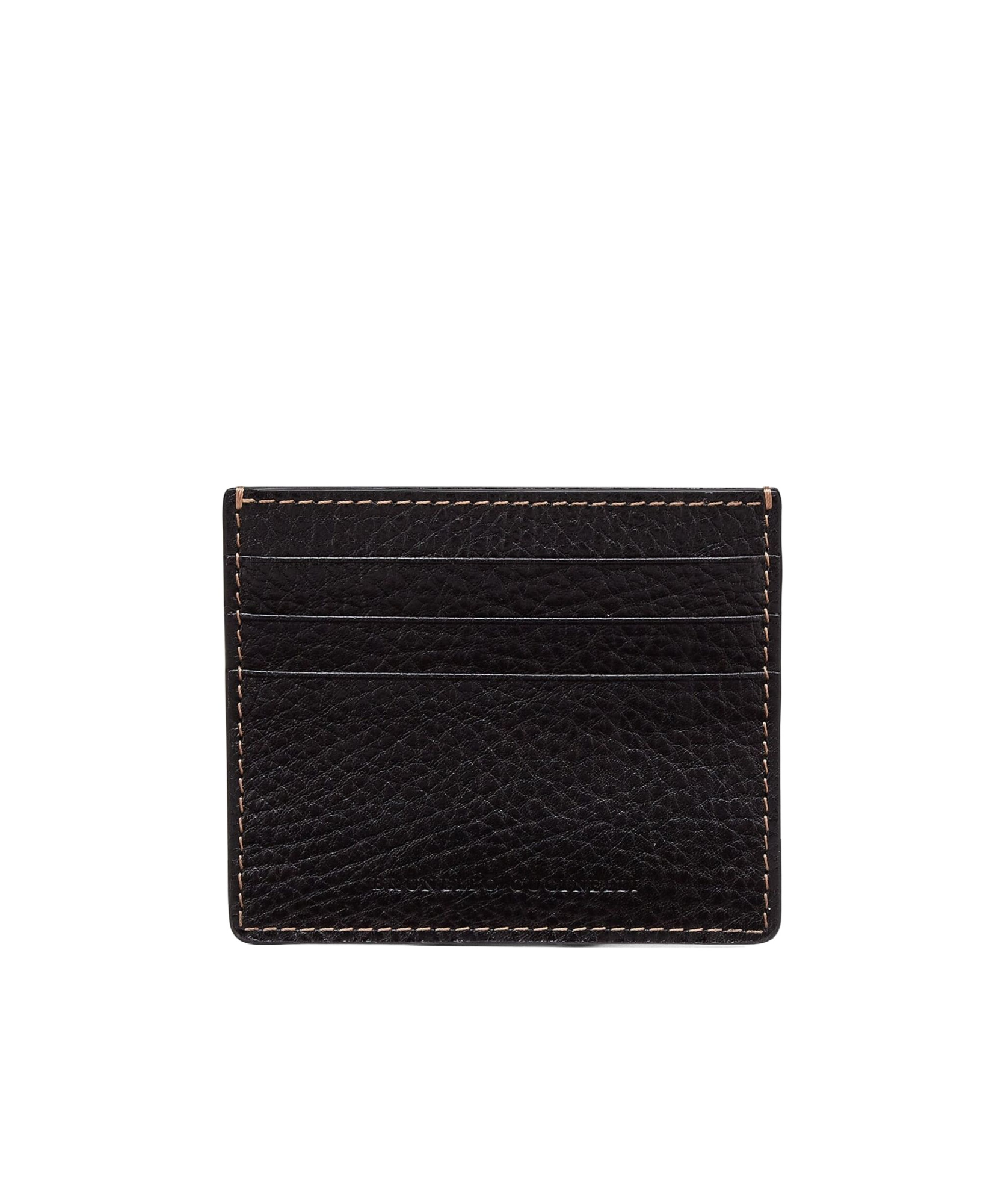 Brunello Cucinelli Logo Card Holder In Black