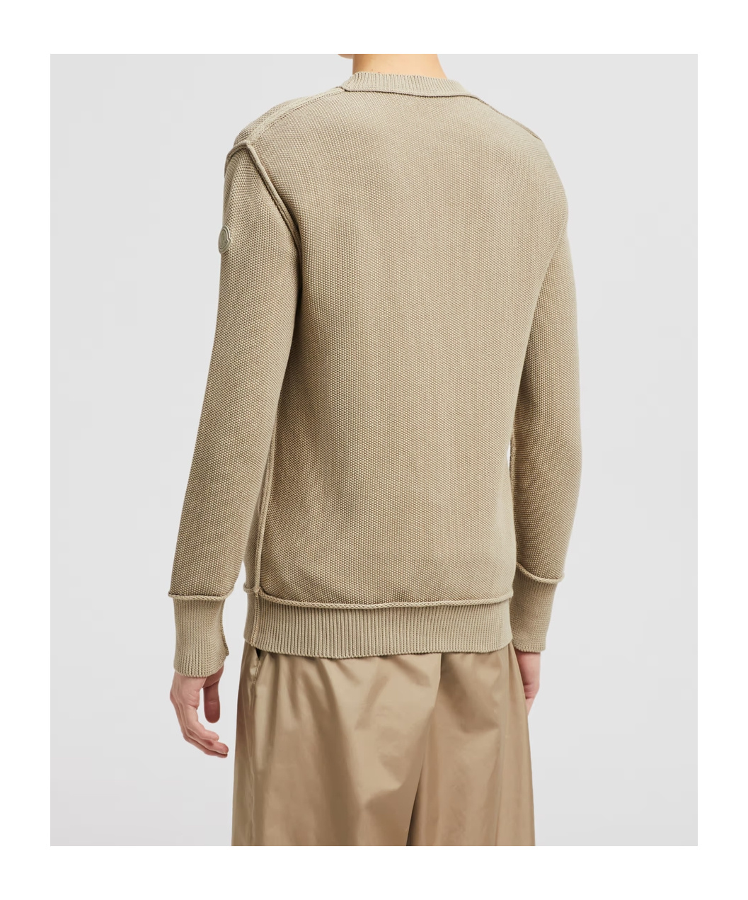 MONCLER TEXTURED COTTON JUMPER