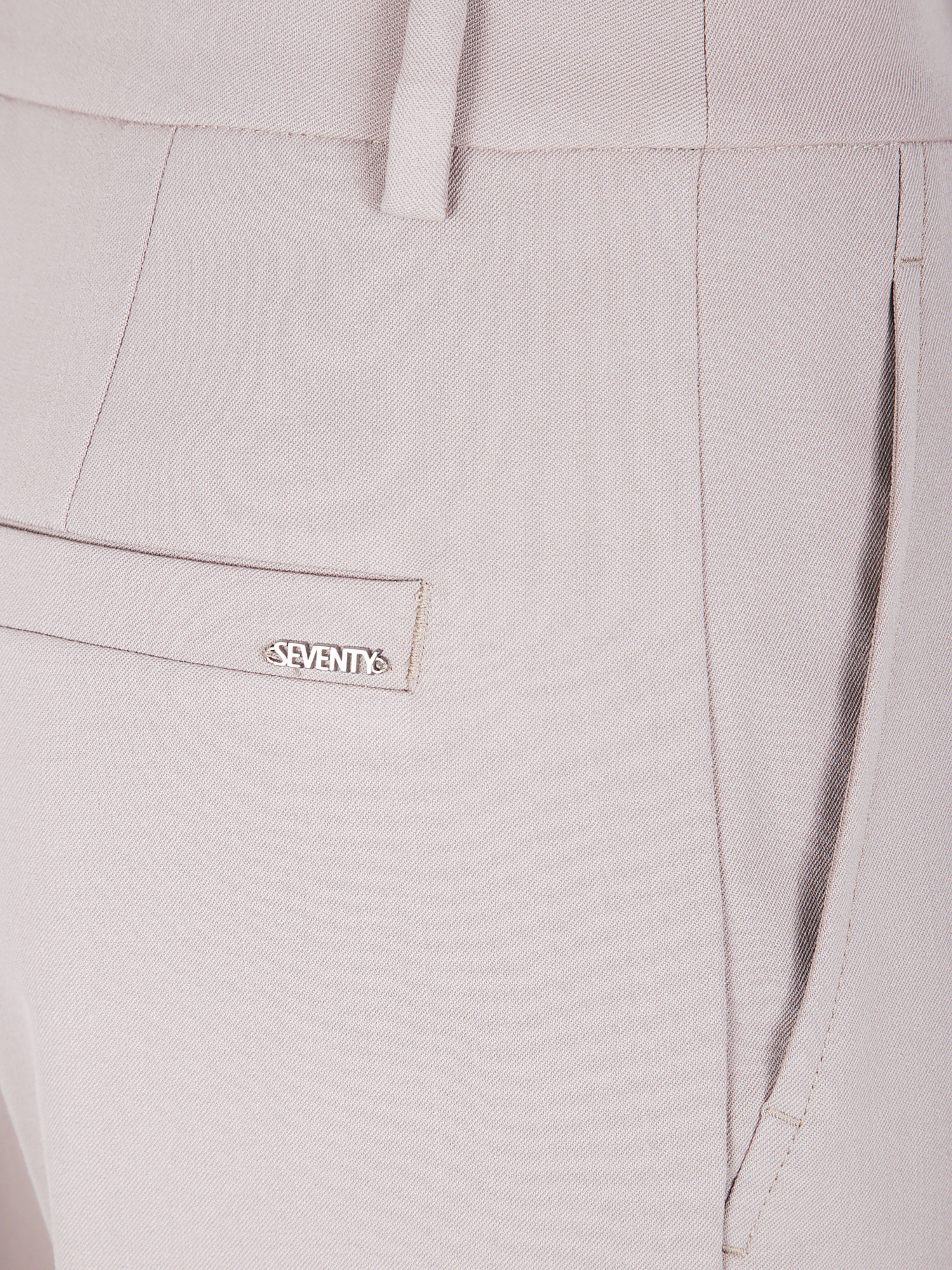 Seventy Pocket-logo Detail Trousers In Neutral