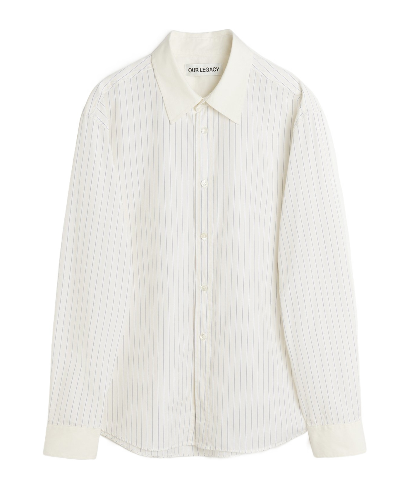 Our Legacy Funnel Cotton Poplin Shirt In White