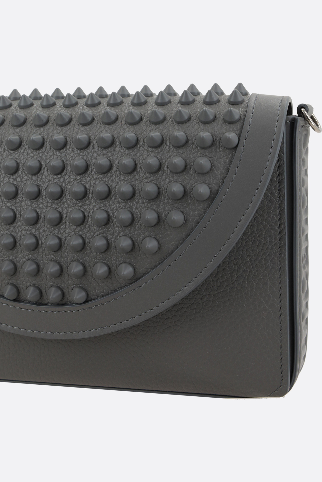 Christian Louboutin Men Funky Wallet On Chain Mini Borsa In Gray