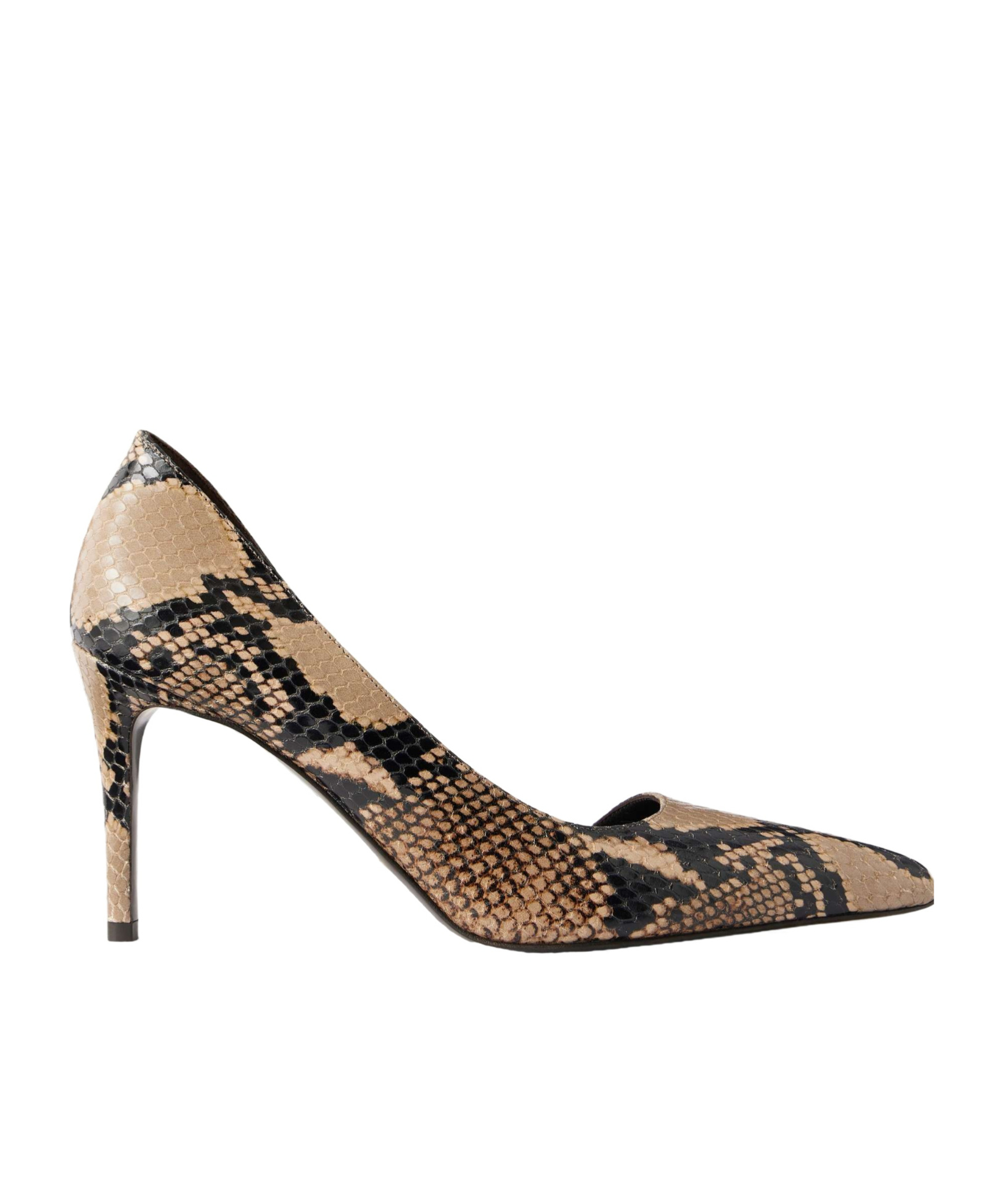 Khaite Snake-effect Leather Pumps In Black