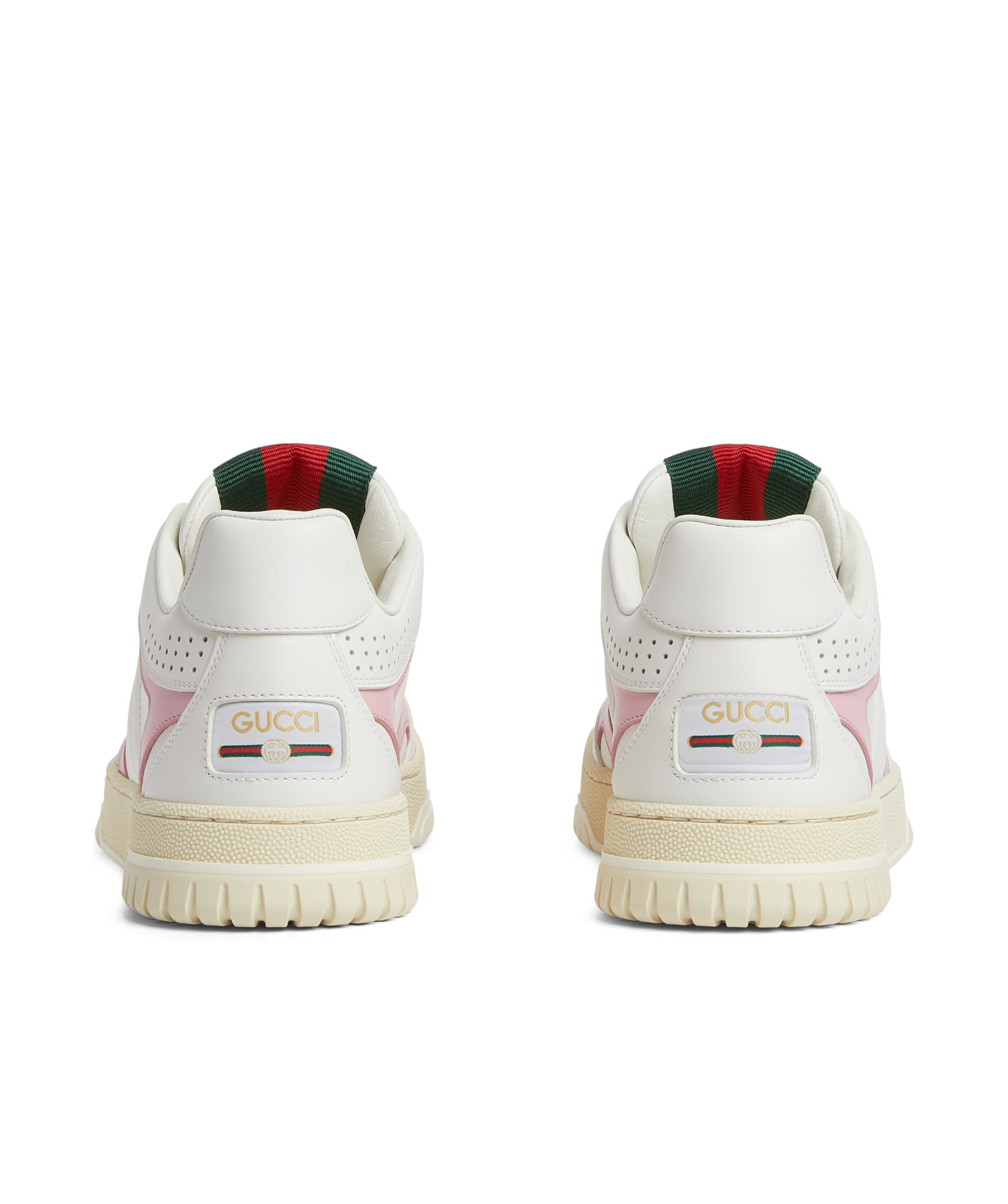 Gucci Women's Re-web Leather Sneakers In White