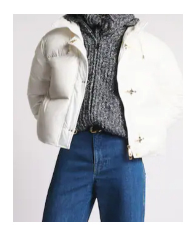 Fay Hooded Down Jacket In White
