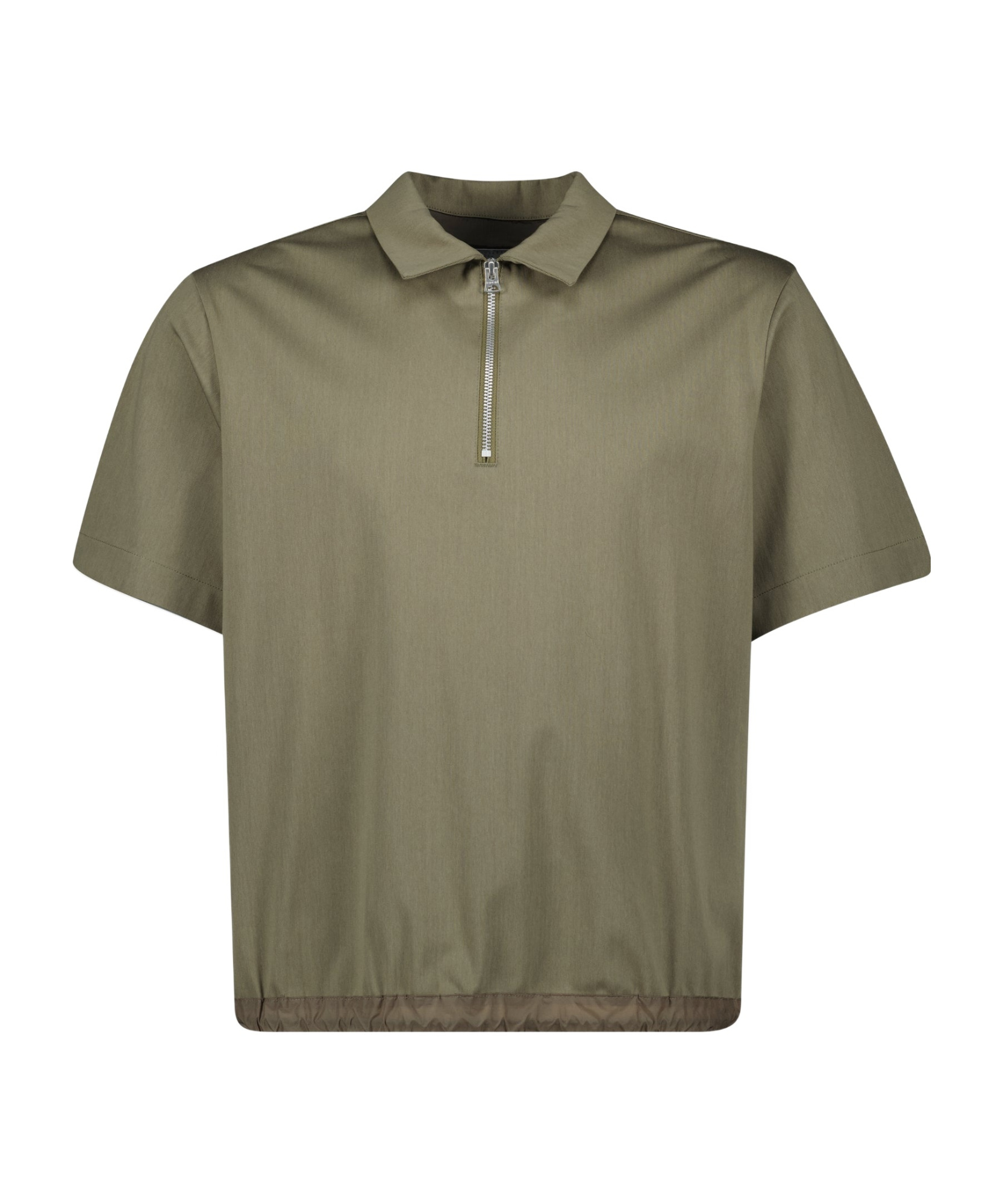 Sacai Jersey Polo Shirt In Green