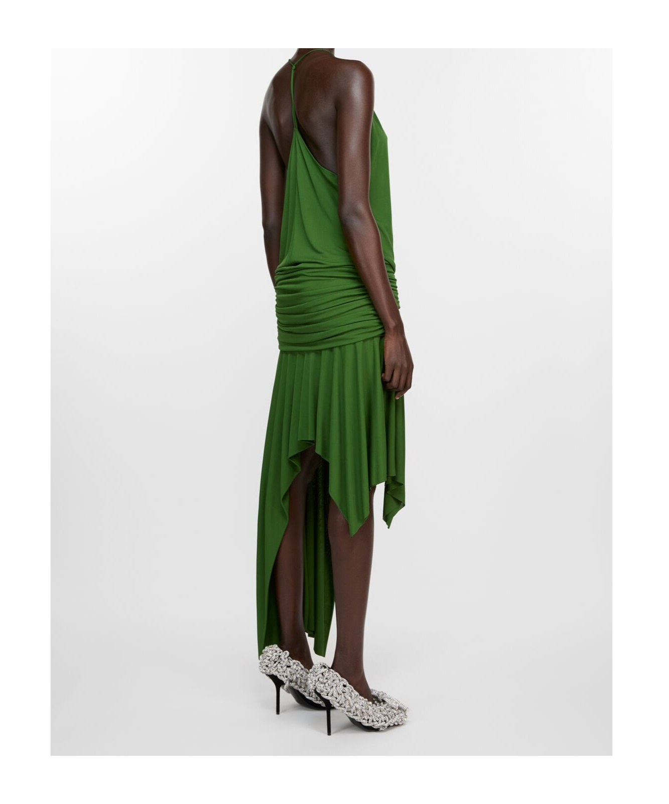 Acne Studios Women's Dikata Strap Dress In Green