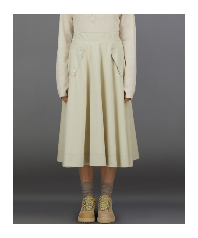 Herno 2-layered Skirt In Brown