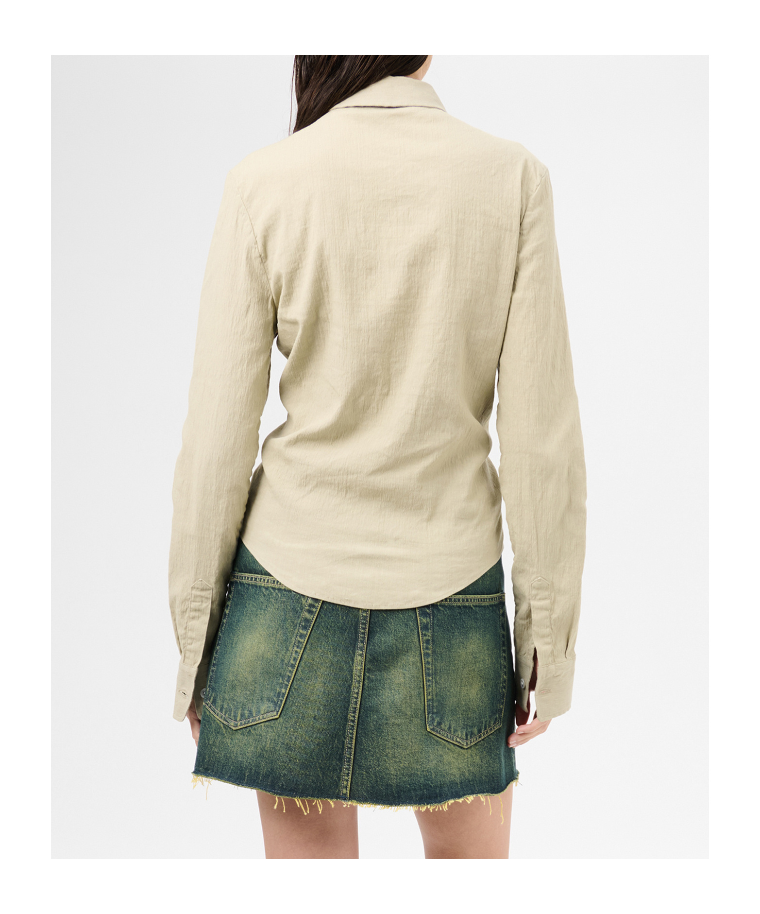 Shop Our Legacy Zip-up Shirt In Nude