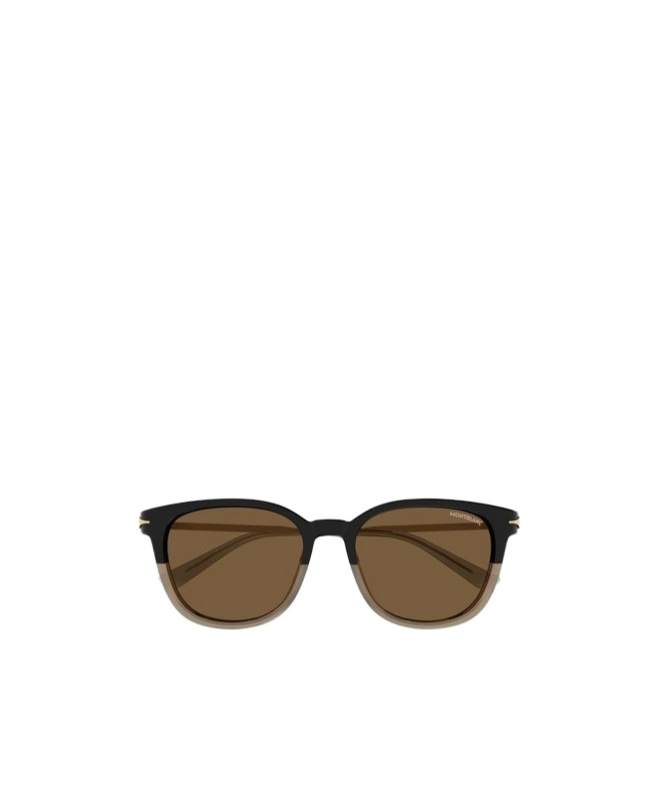 Montblanc Eyewear Square Frame Sunglasses In Brown