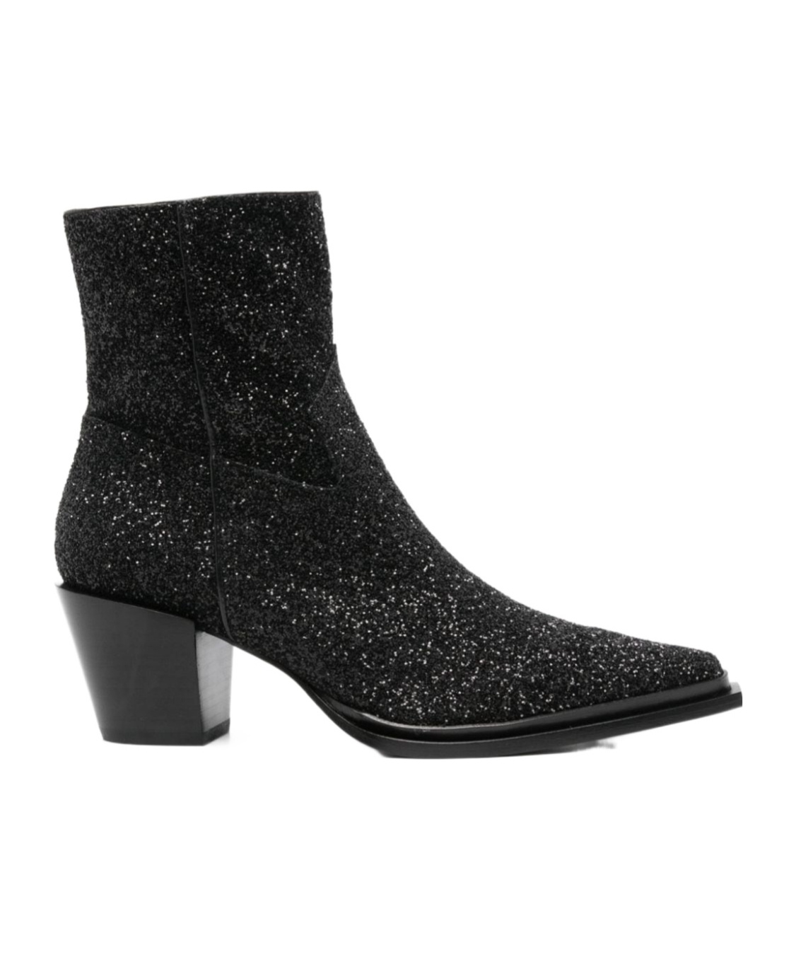 Jimmy Choo Cece Ab 60mm Glitter Ankle Boots In Black