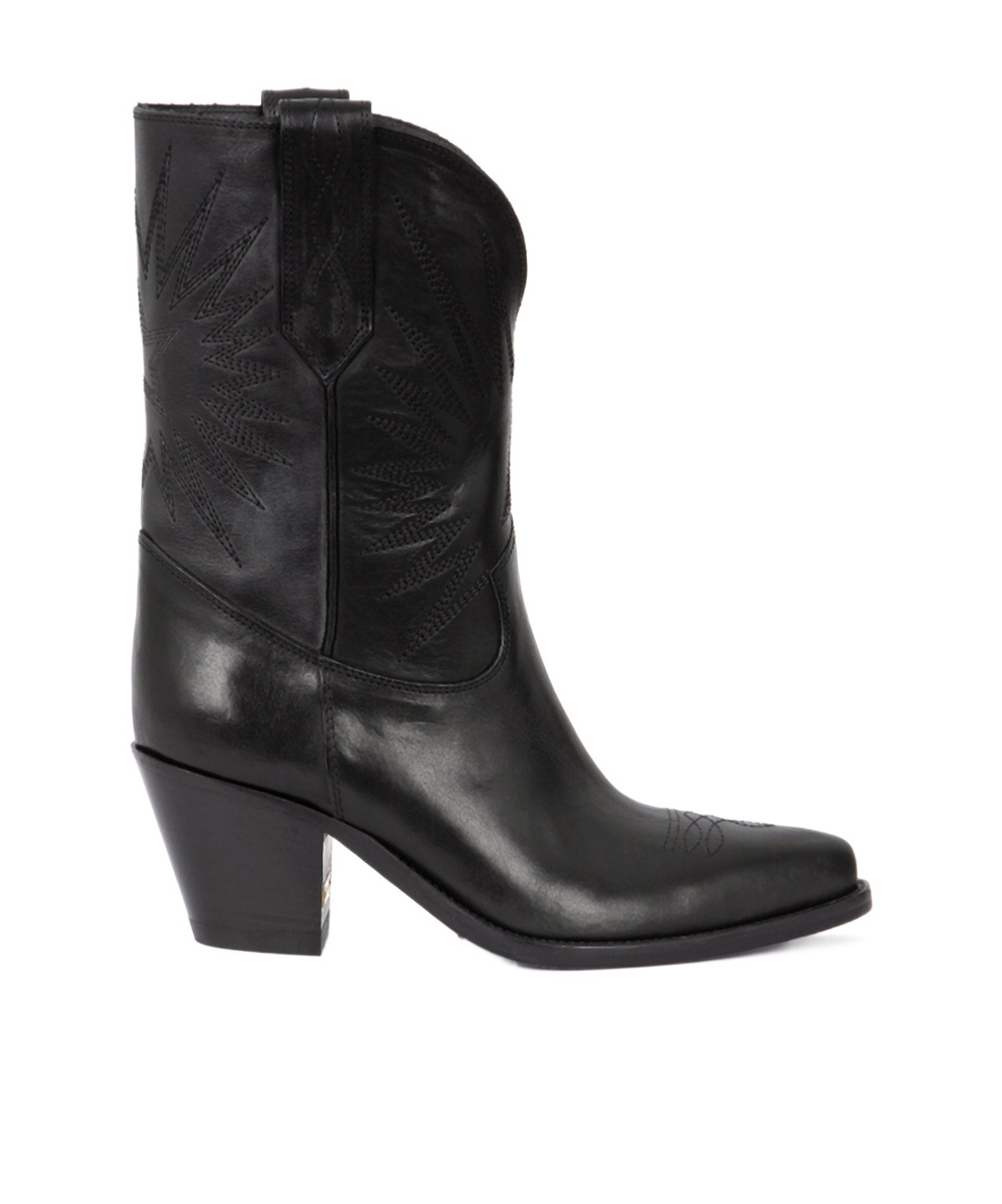 Golden Goose Low Wish Star Boots In Black