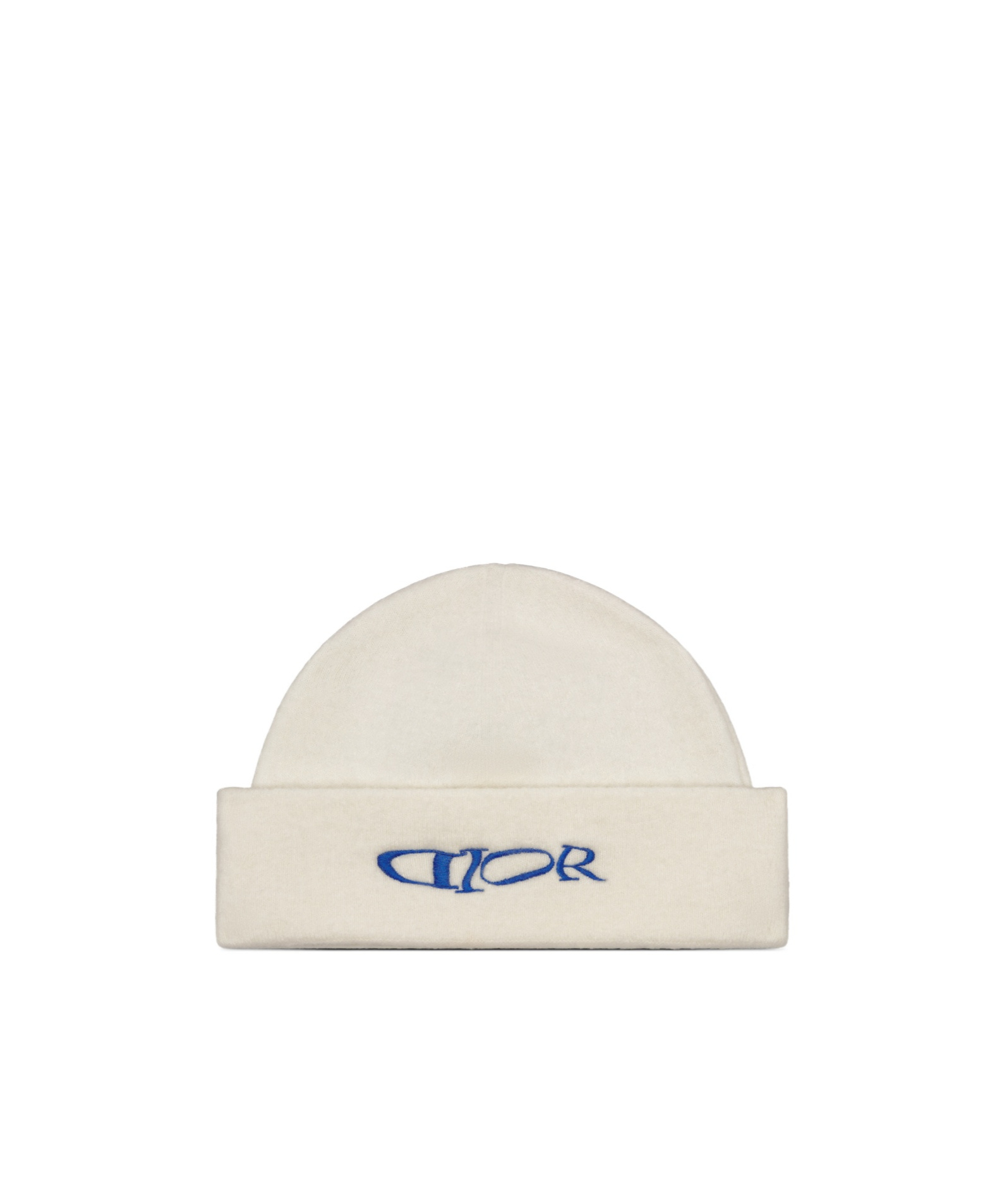 Dior Logo Knitted Hat In White