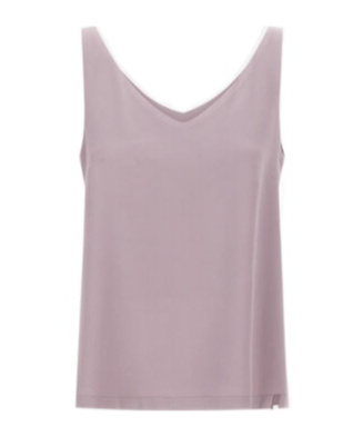 Herno Resort Top In Envers Satin In Pink