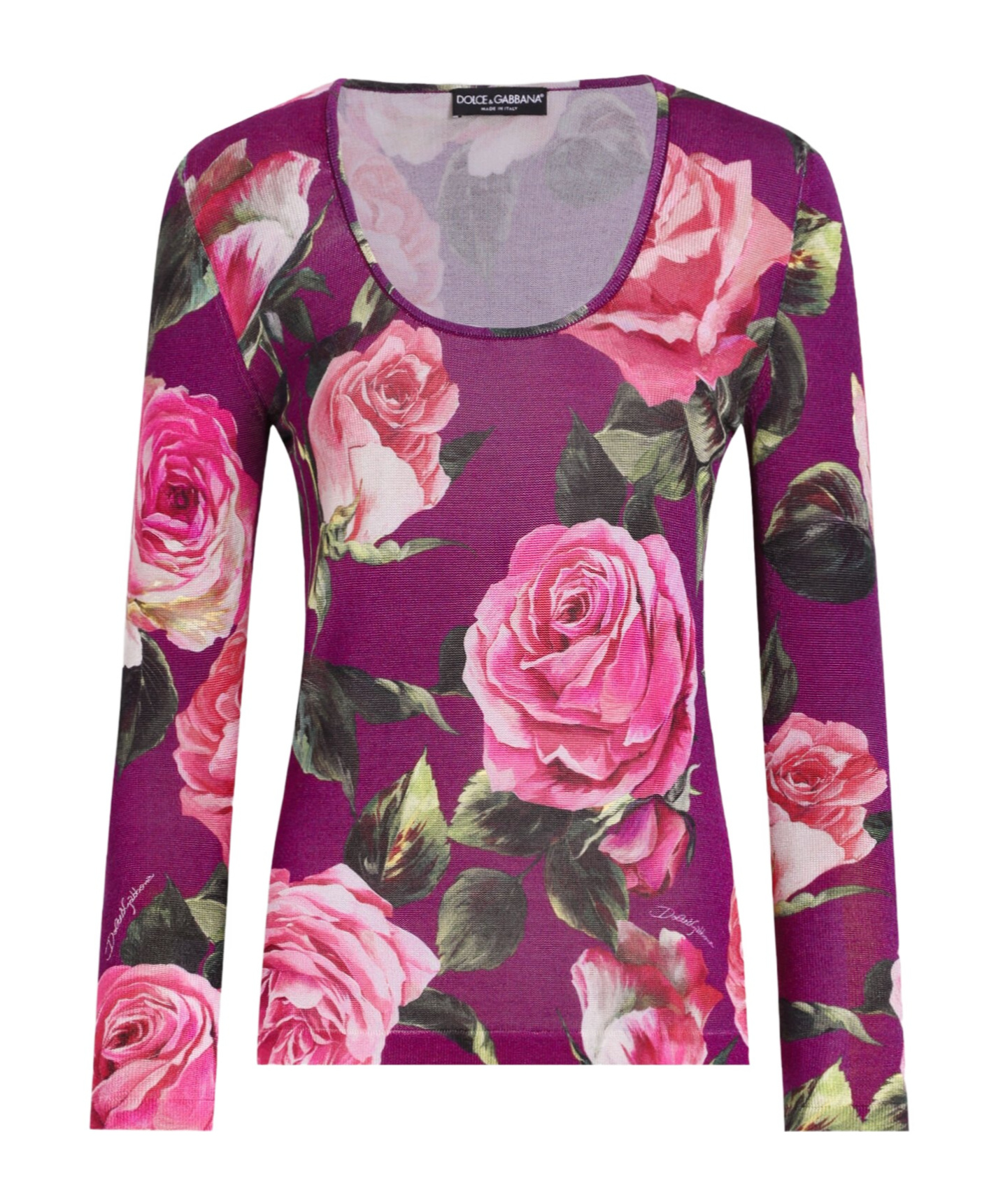 Dolce & Gabbana Long Sleeve T-shirt In Multicolor