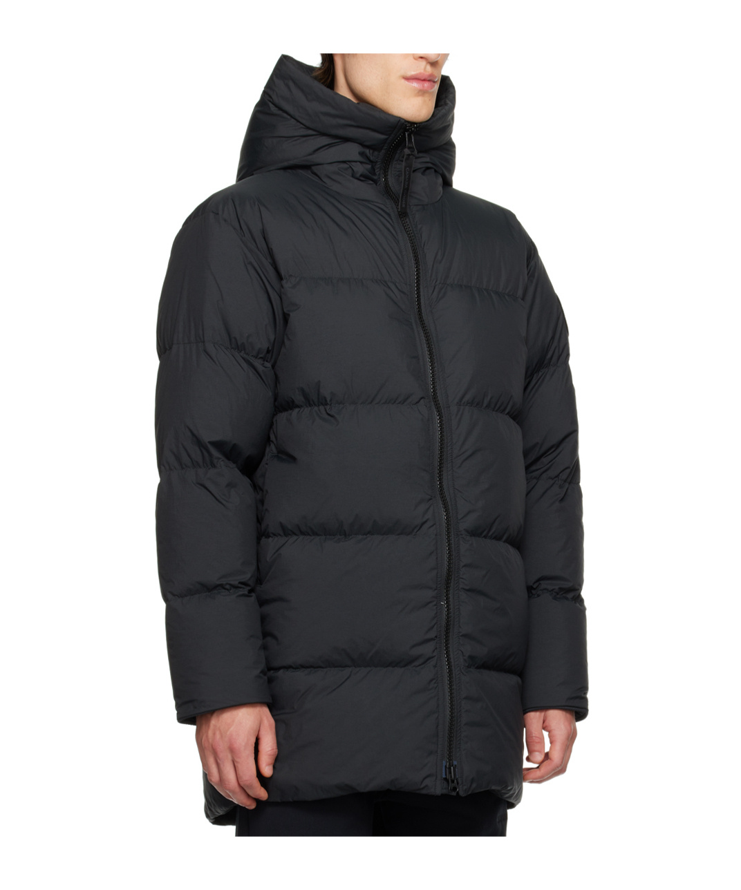 Canada Goose Lawrence Logo Down Jacket In Black