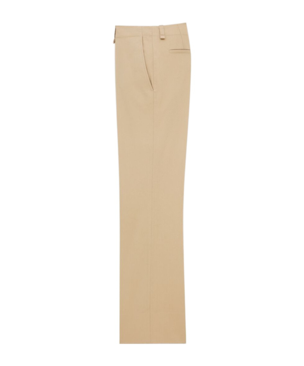 Saint Laurent Flared Pants In Nude