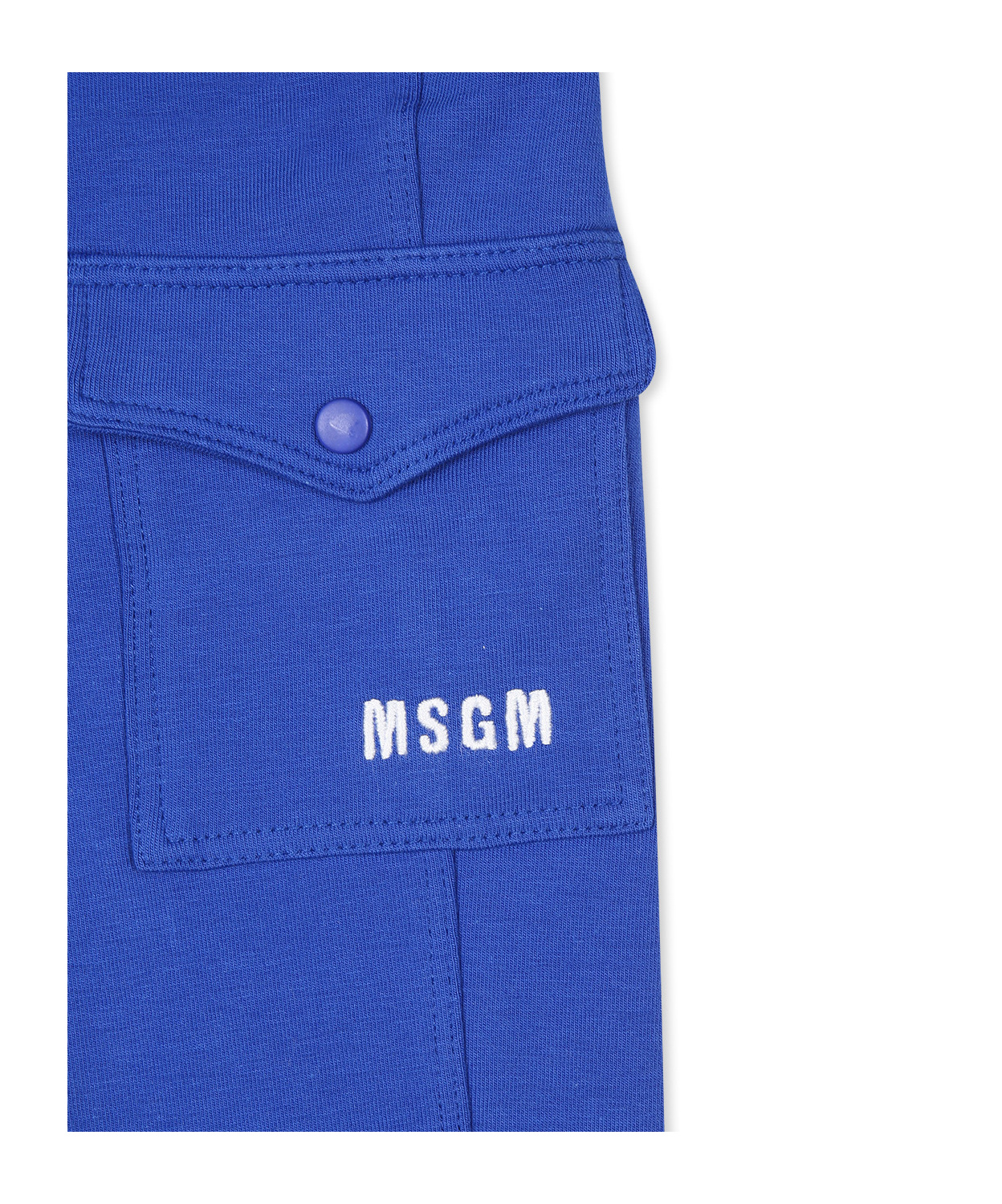 MSGM EMBROIDERED-LOGO TROUSERS