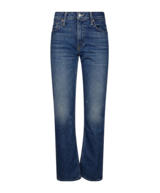 MOTHER MOTHER MID-RISE STRAIGHT-LEG JEANS