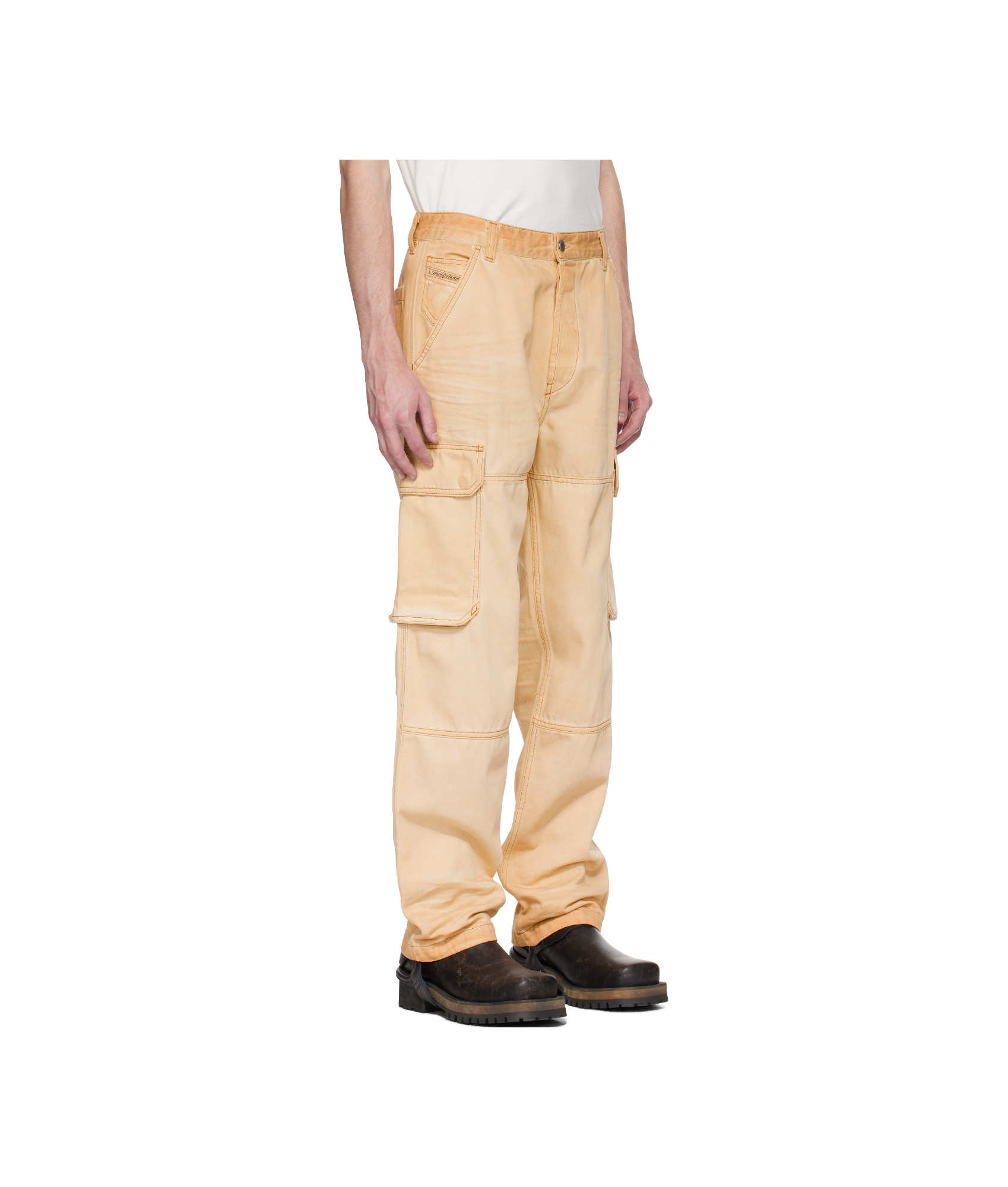 Diesel Regular Jeans D-uty 09l26 In Beige