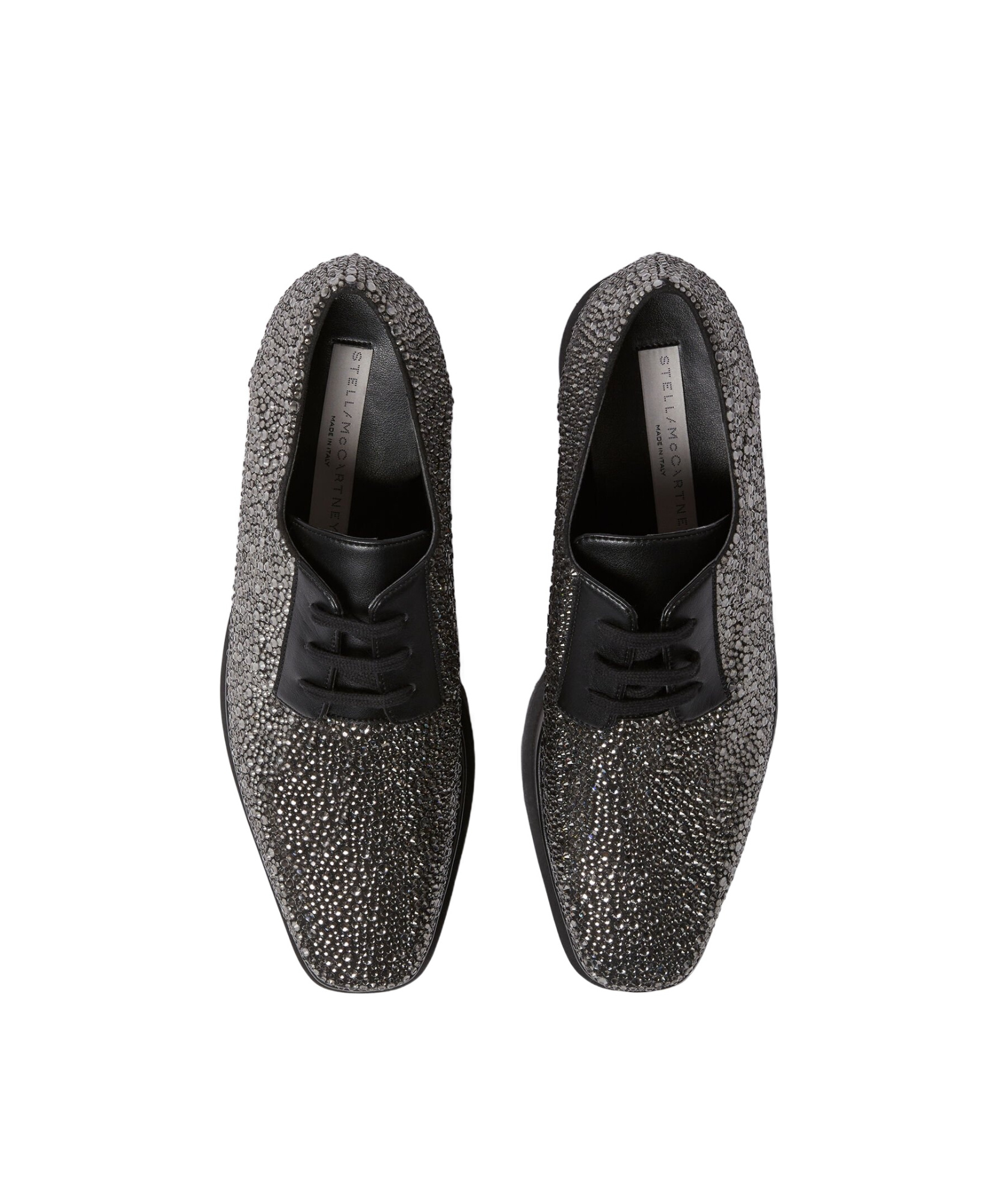 Stella Mccartney Elyse Crystal Platform Shoes In Black