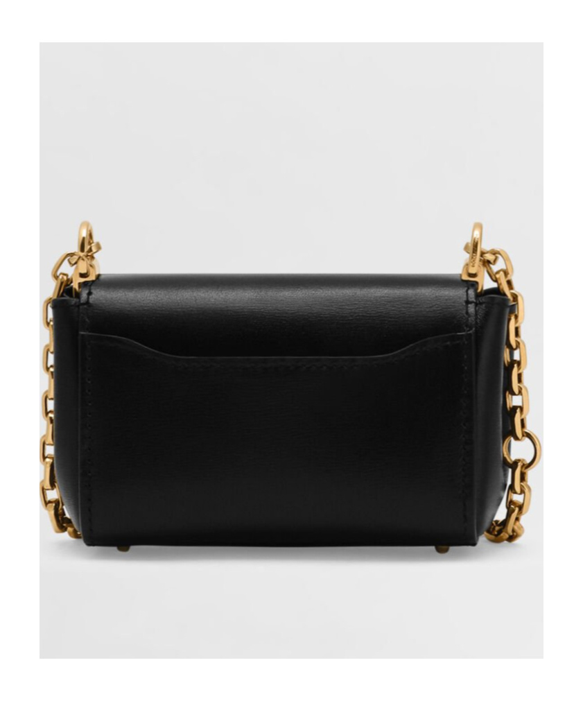 Dolce & Gabbana 'marlene' Black Shoulder Bag With Twist Lock
