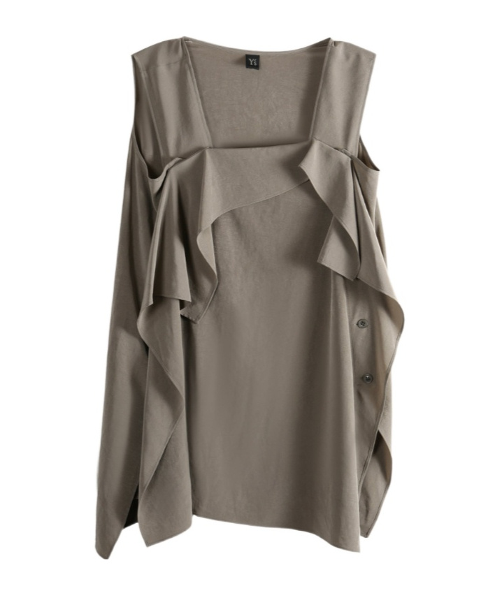 Y's Y-flare Sleeveless B Top In Gray