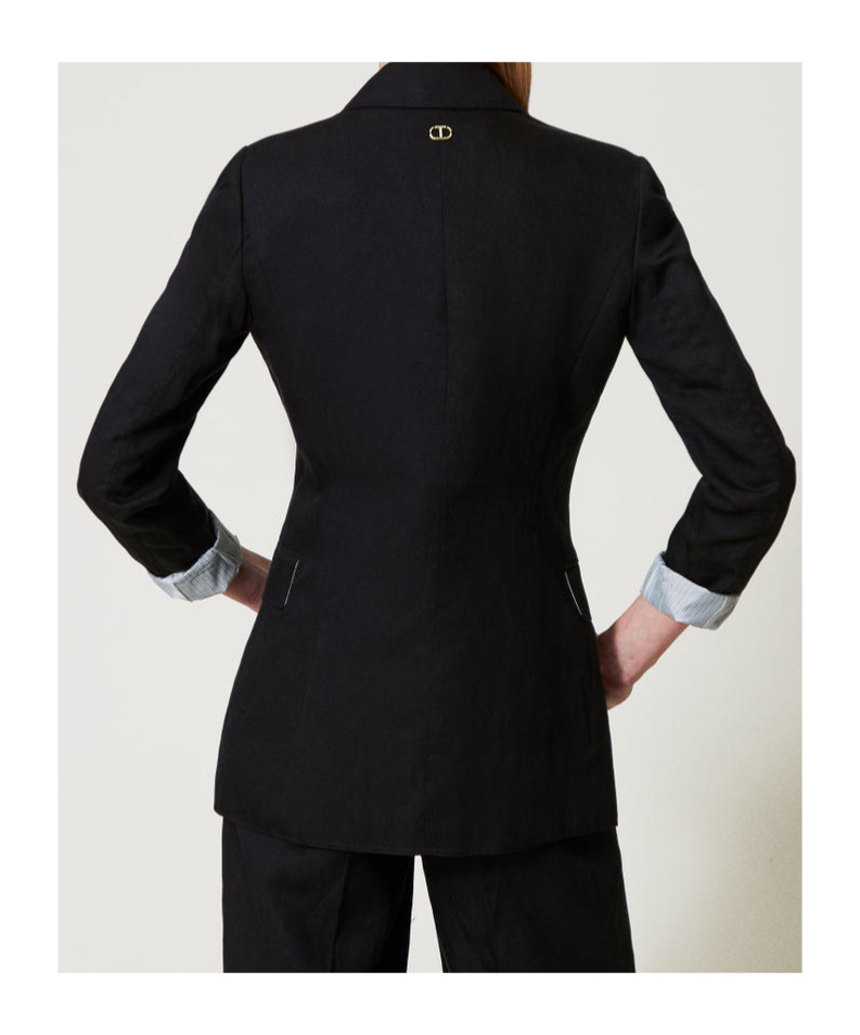 Shop Twinset Single-breasted Blazer In Black