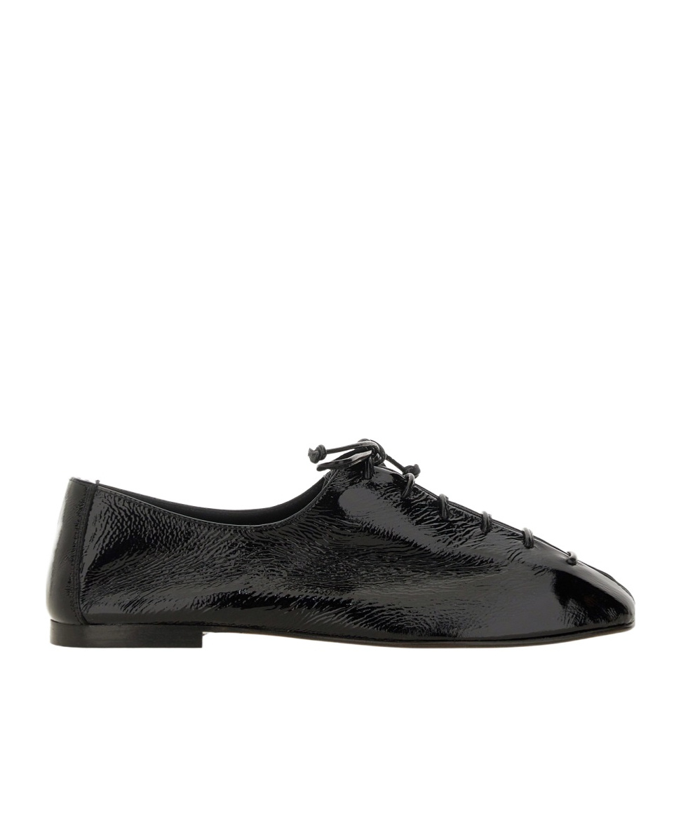 Hereu Square Toe Flats In Black