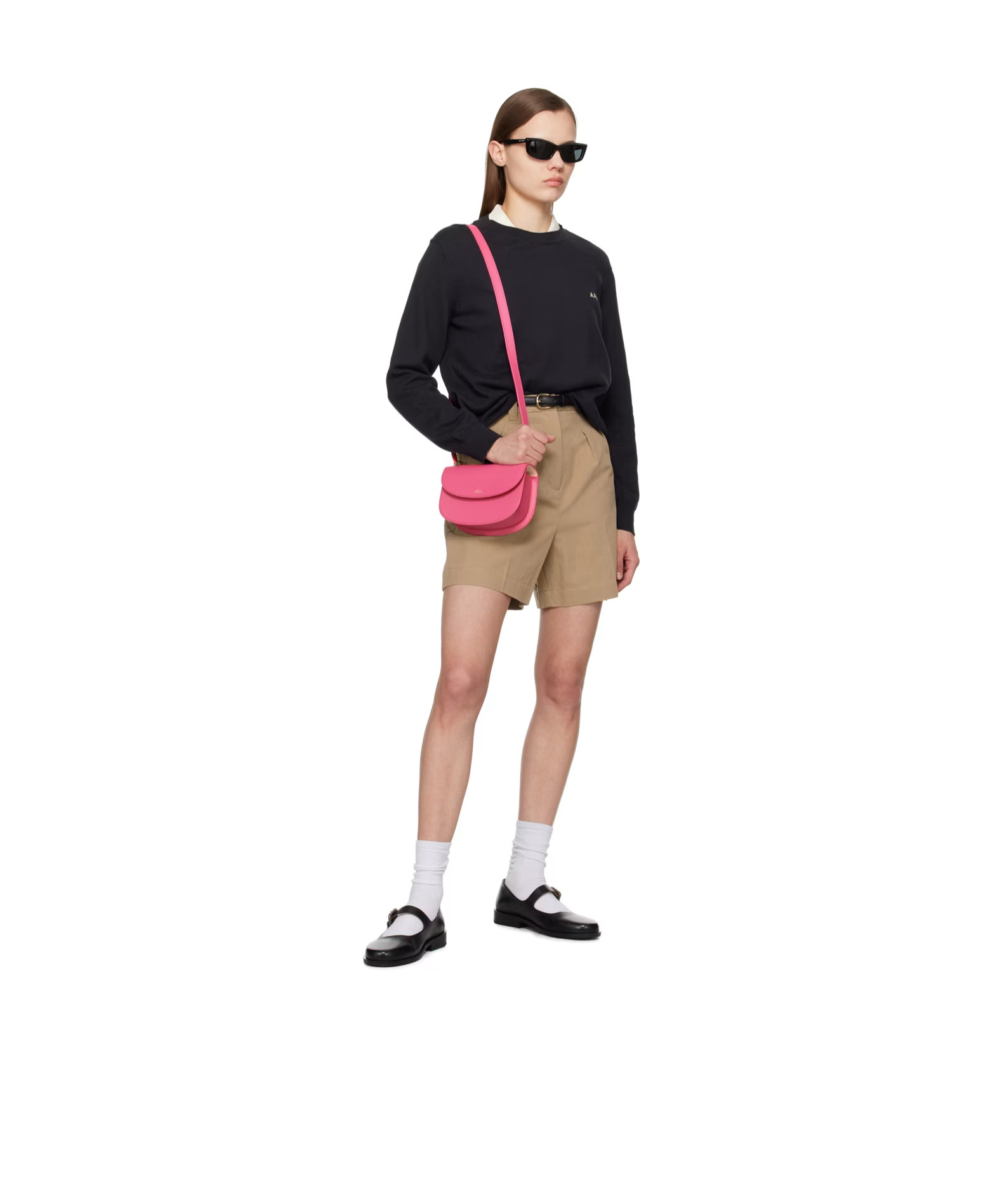 Apc Logo Adjustable Shoulder Strap Shoulder Bag In Red