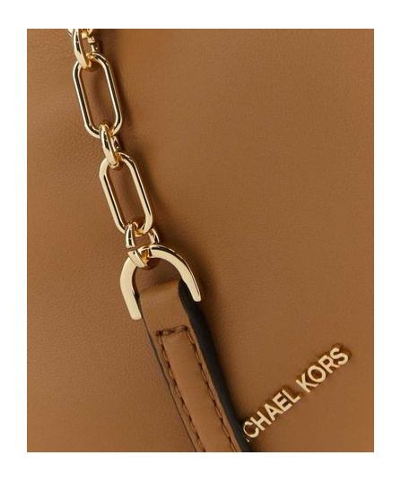Michael Michael Kors Belle Chained Shoulder Bag In Brown