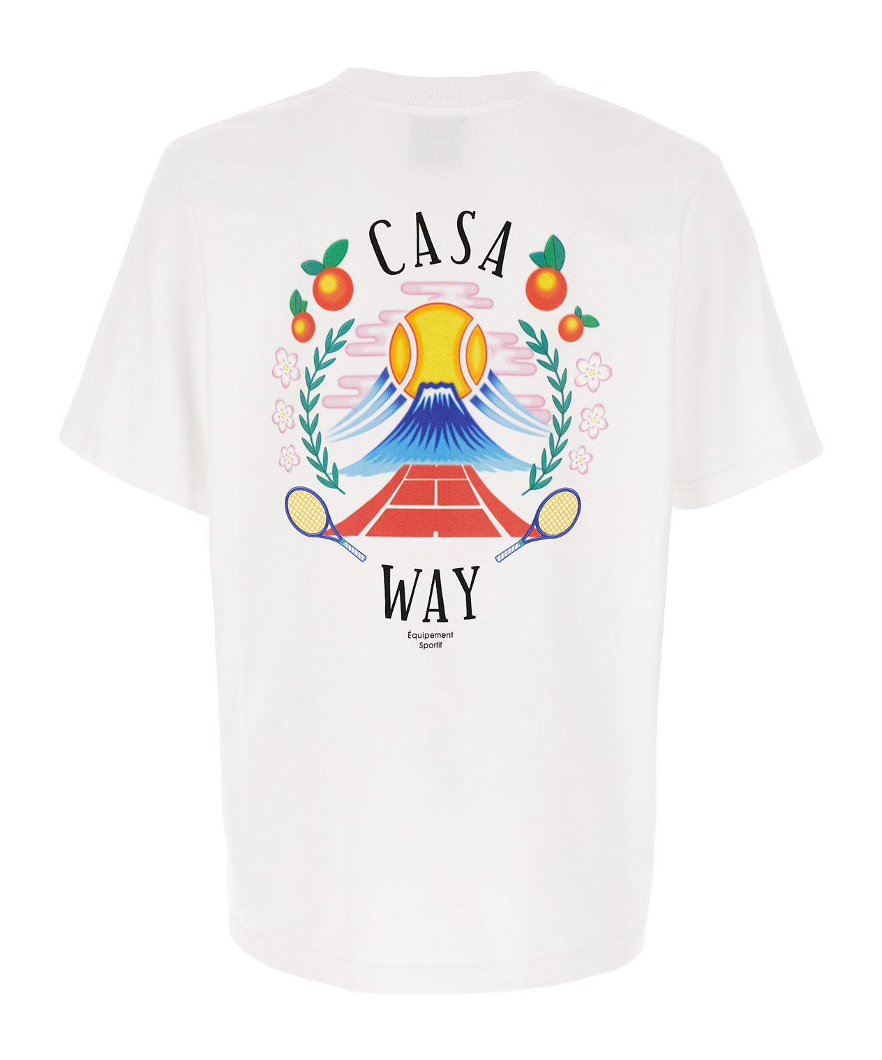 Casablanca Graphic T-shirt With Classic Crew Neck In White